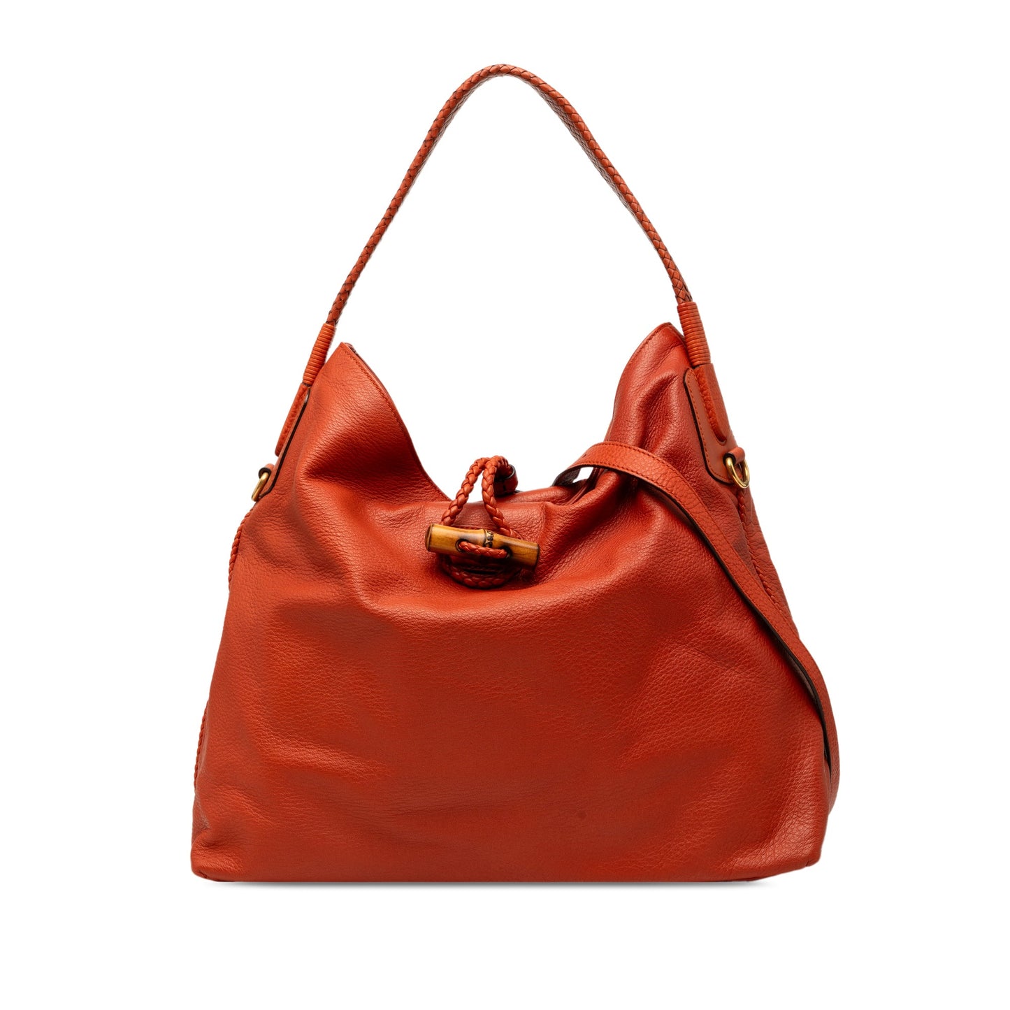 Gucci Calfskin Hip Bamboo Satchel
