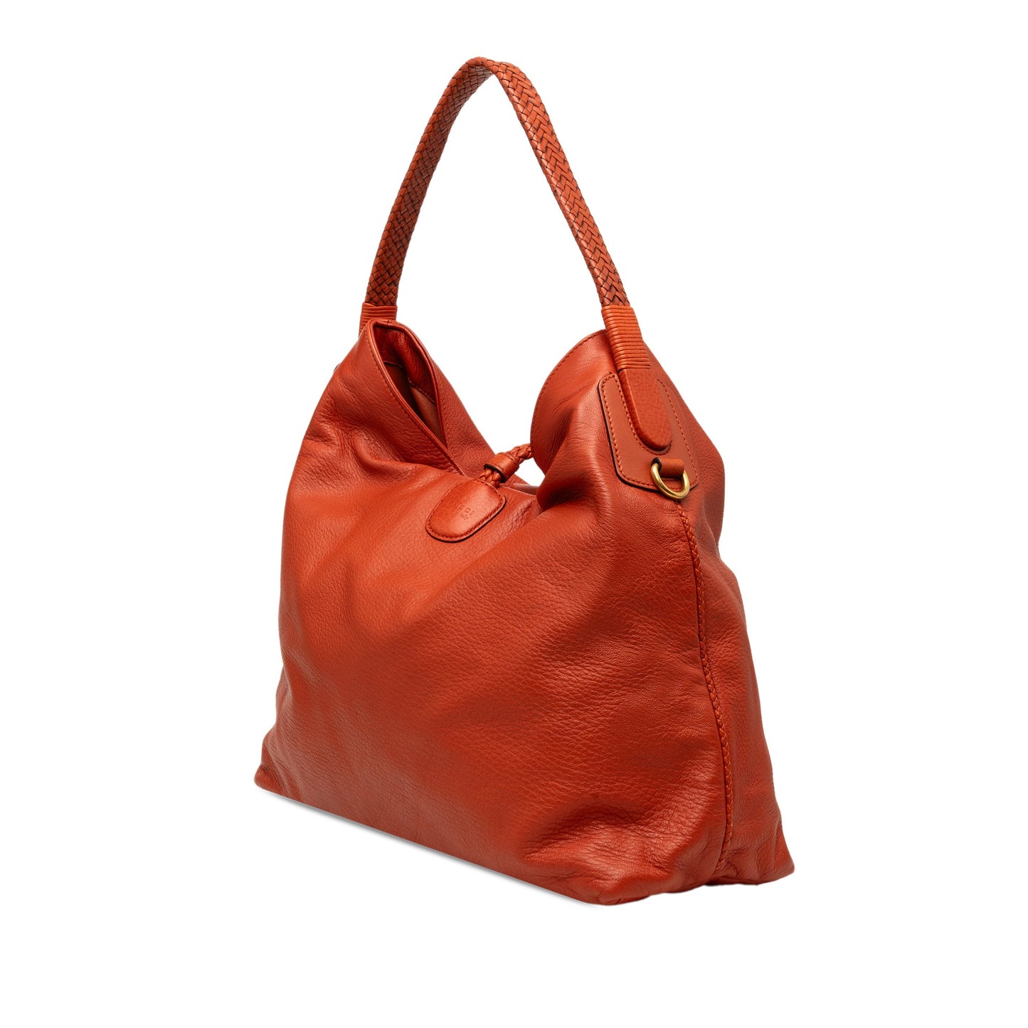 Gucci Calfskin Hip Bamboo Satchel