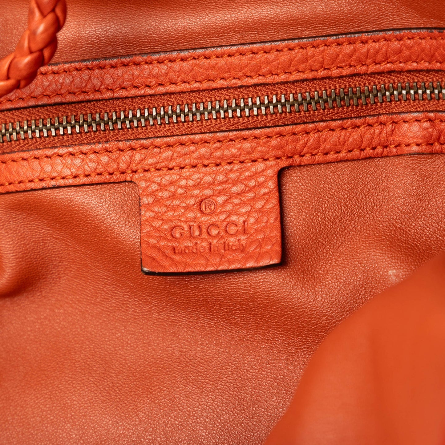 Gucci Calfskin Hip Bamboo Satchel