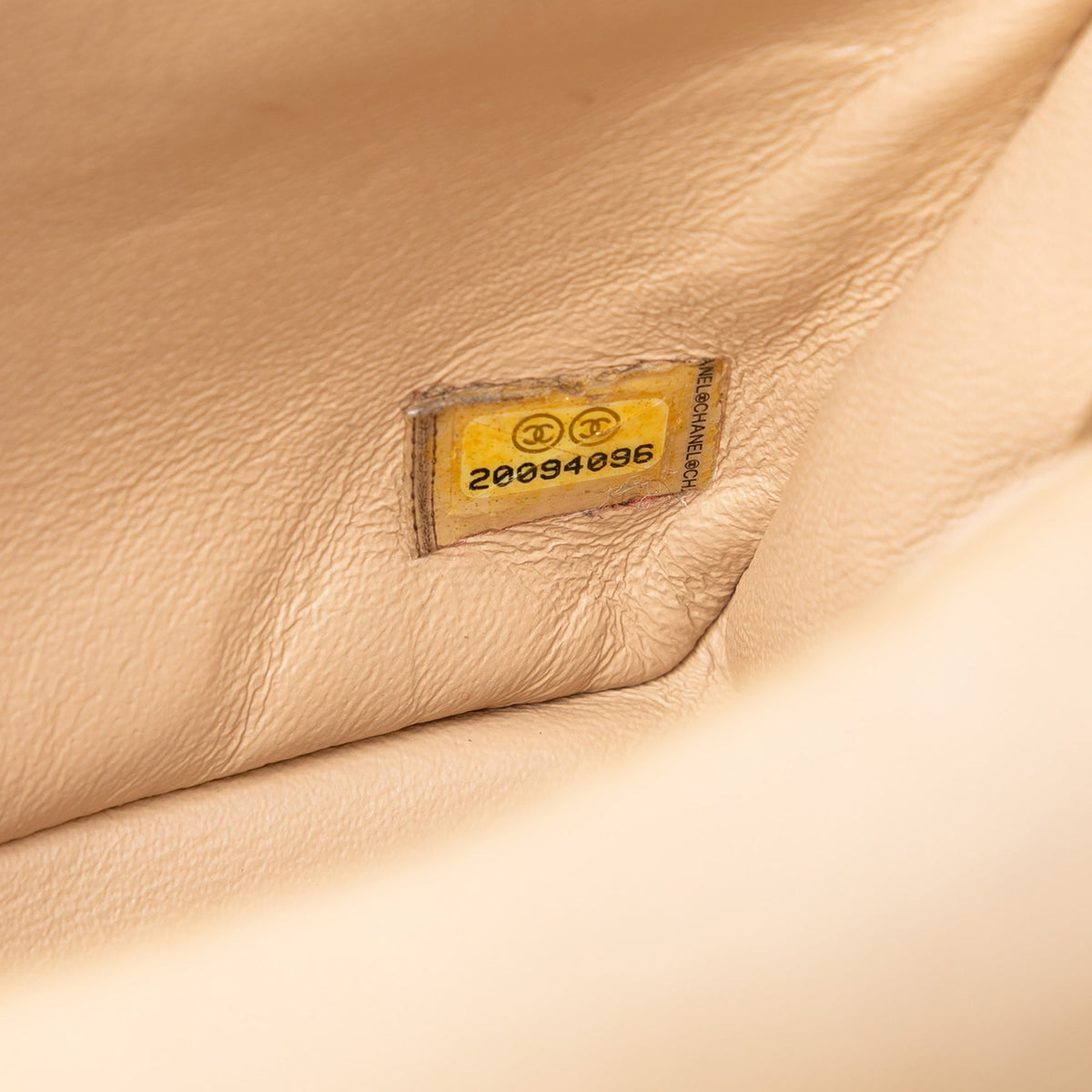 Chanel Small Quilted Iridescent Lambskin Pearl CC Crystal Flap