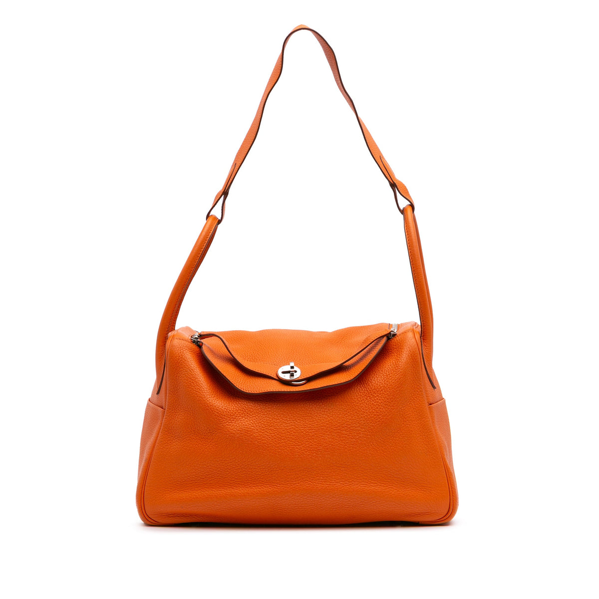 Hermès Clemence Lindy 34 — Orange