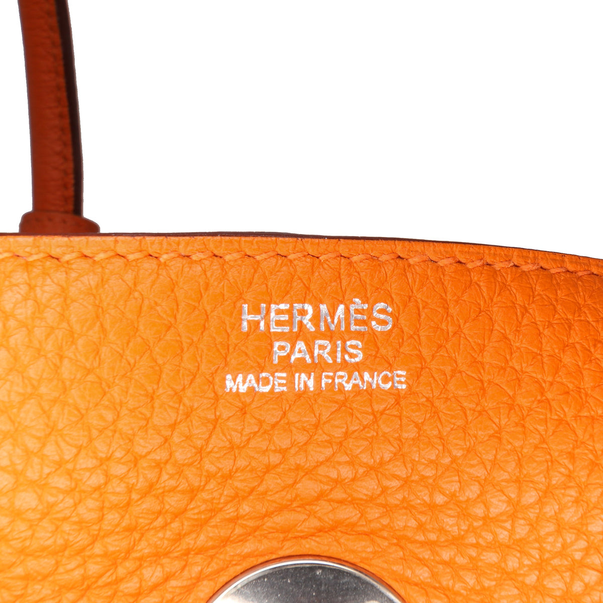 Hermès Clemence Lindy 34 — Orange