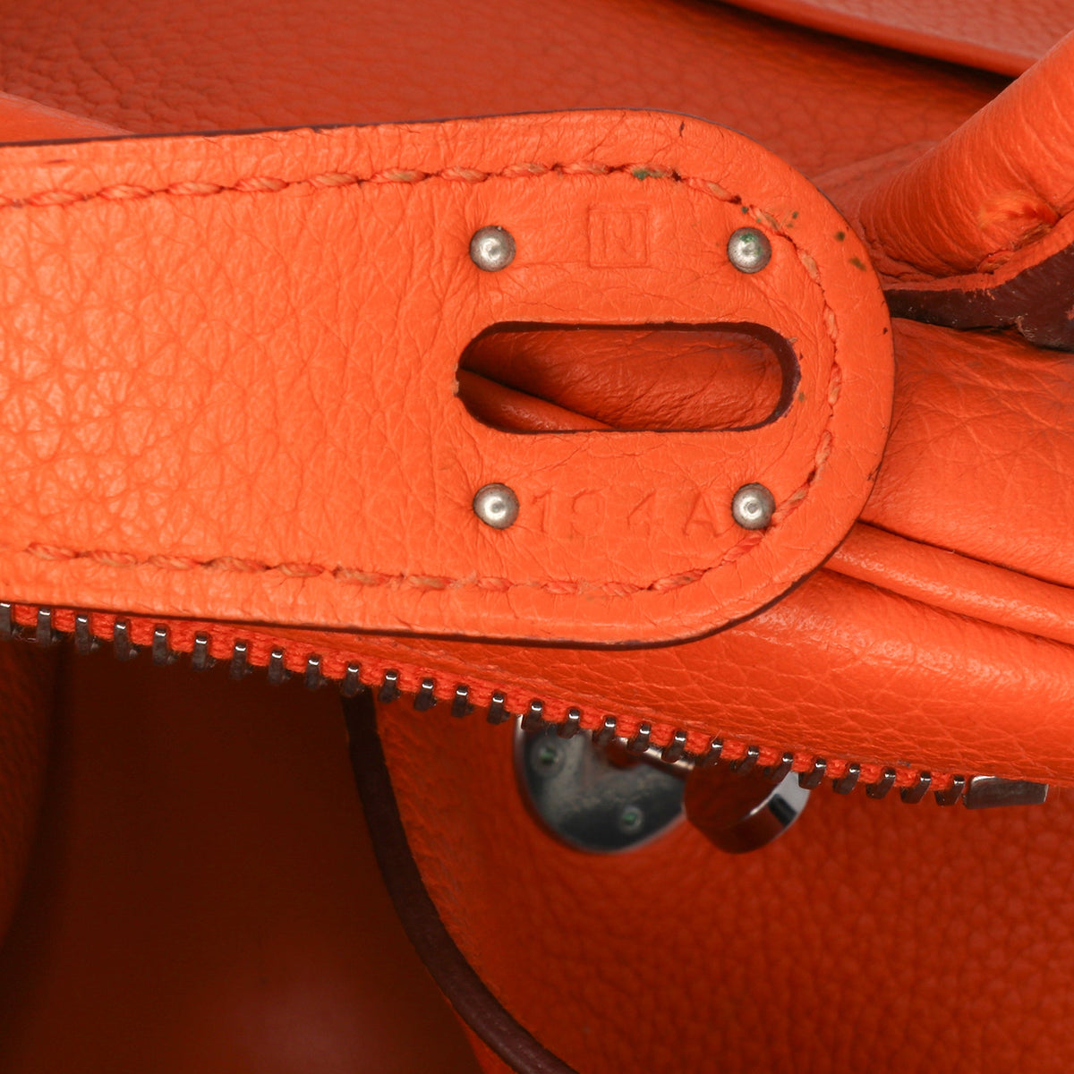 Hermès Clemence Lindy 34 — Orange