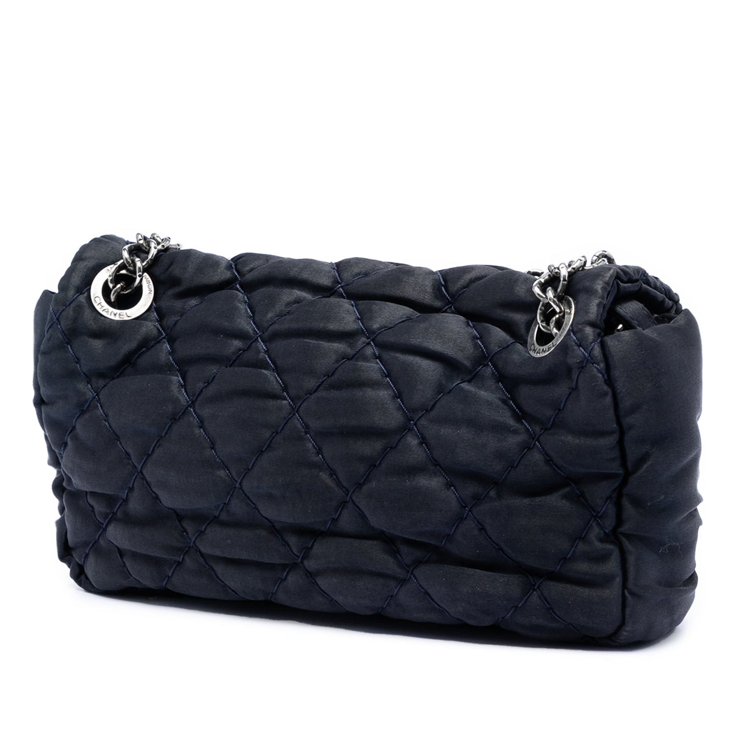 Chanel Medium CC Quilted Satin Single Flap