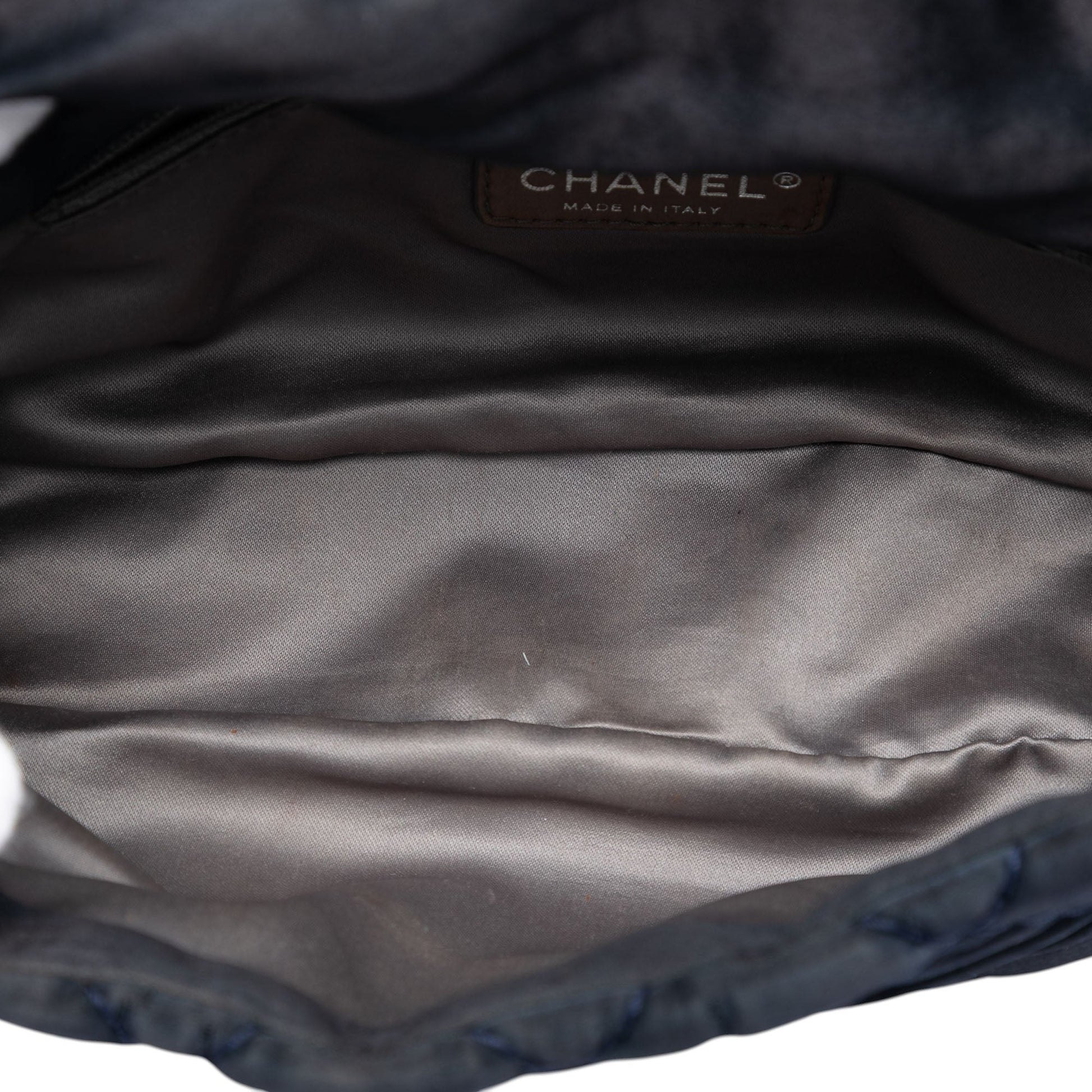 Chanel Medium CC Quilted Satin Single Flap