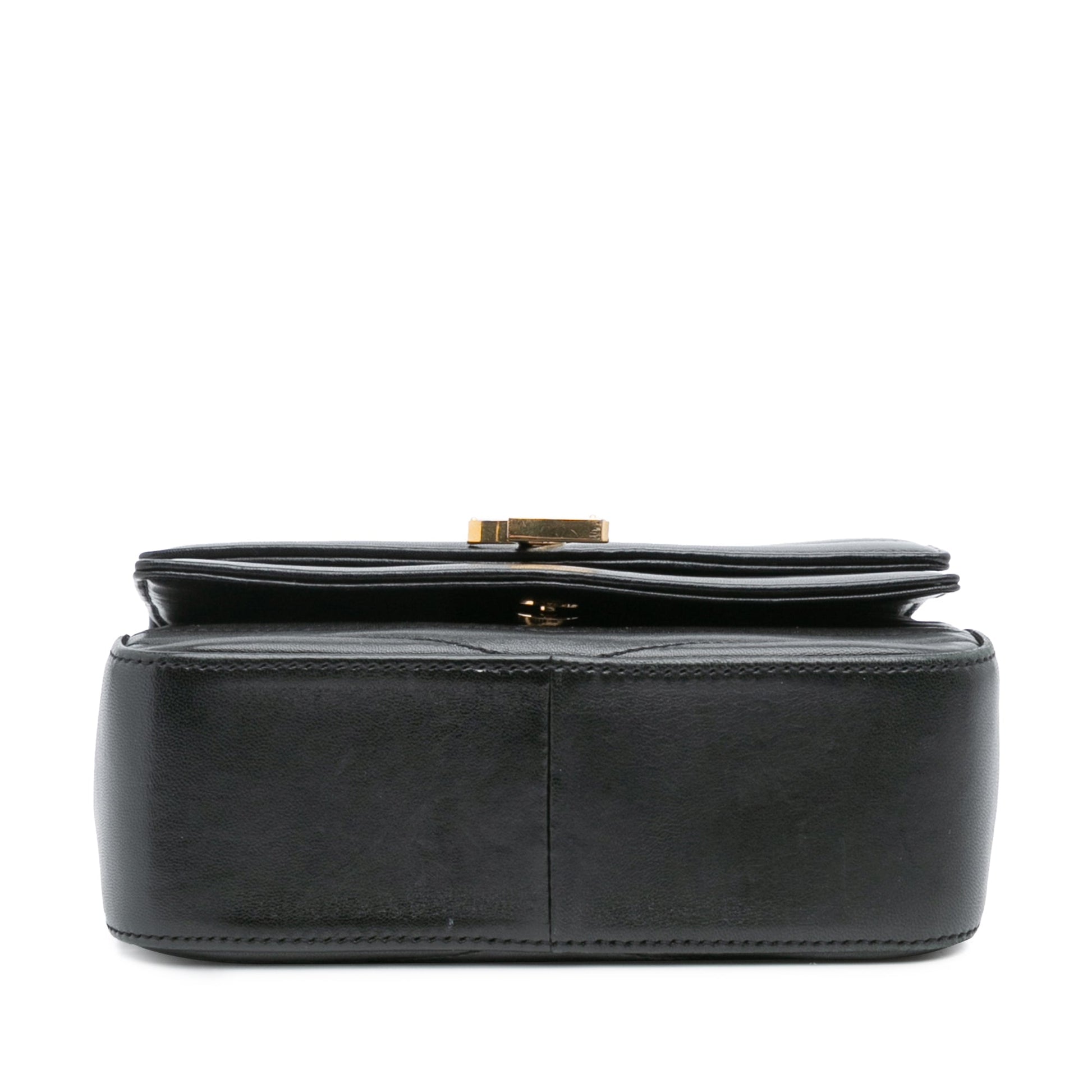 Saint Laurent Small Chevron Lambskin Monogram Sulpice Bag