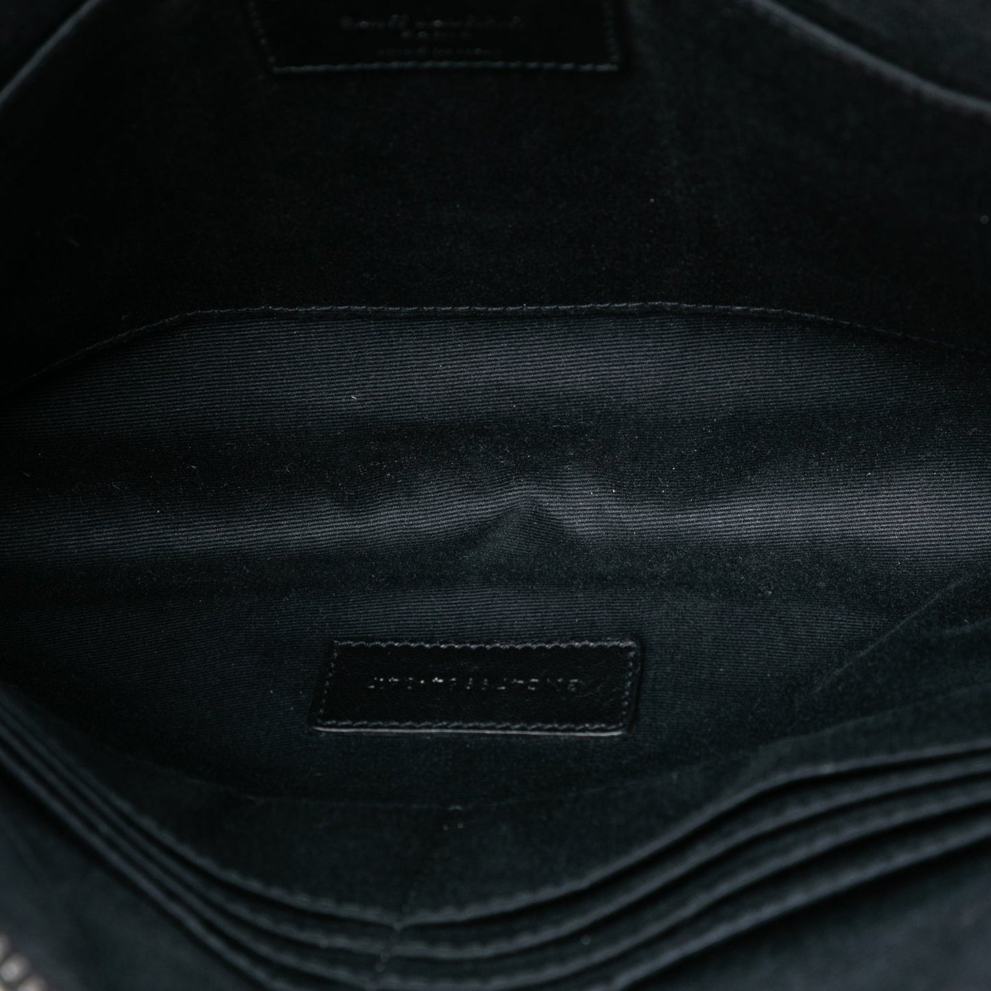 Croc Embossed Leather Clutch