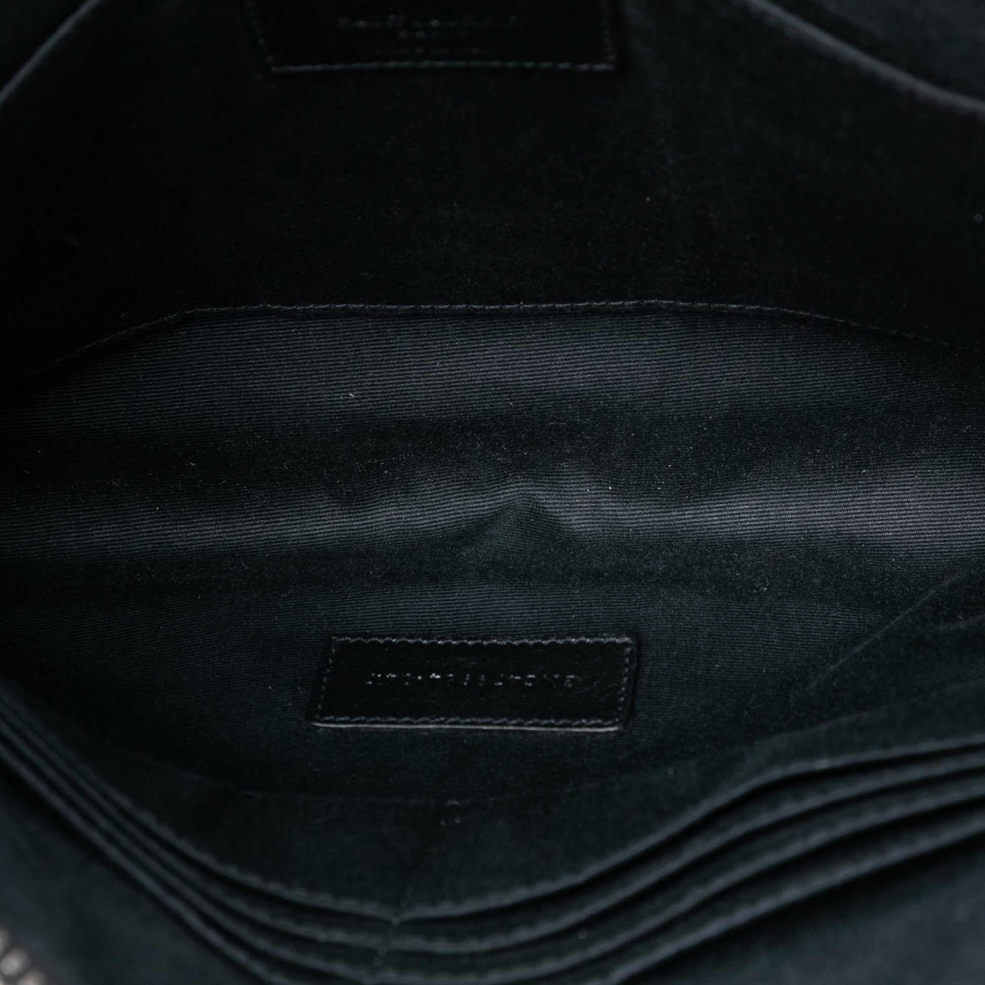 Croc Embossed Leather Clutch