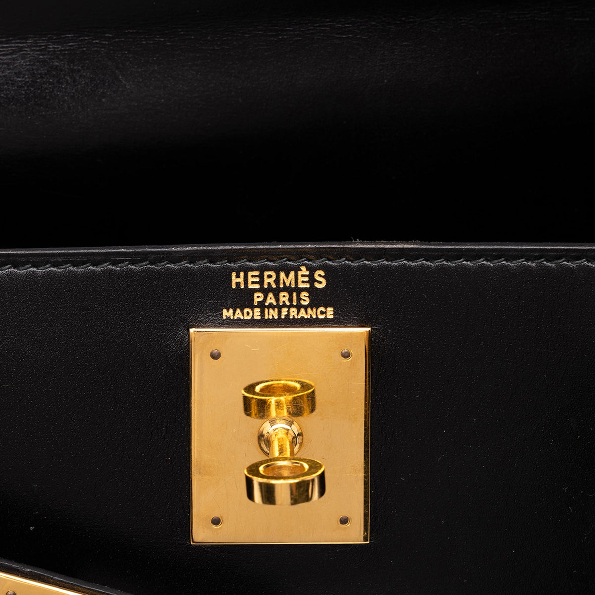 Hermès Box Calf Kelly Retourne 28 — Black