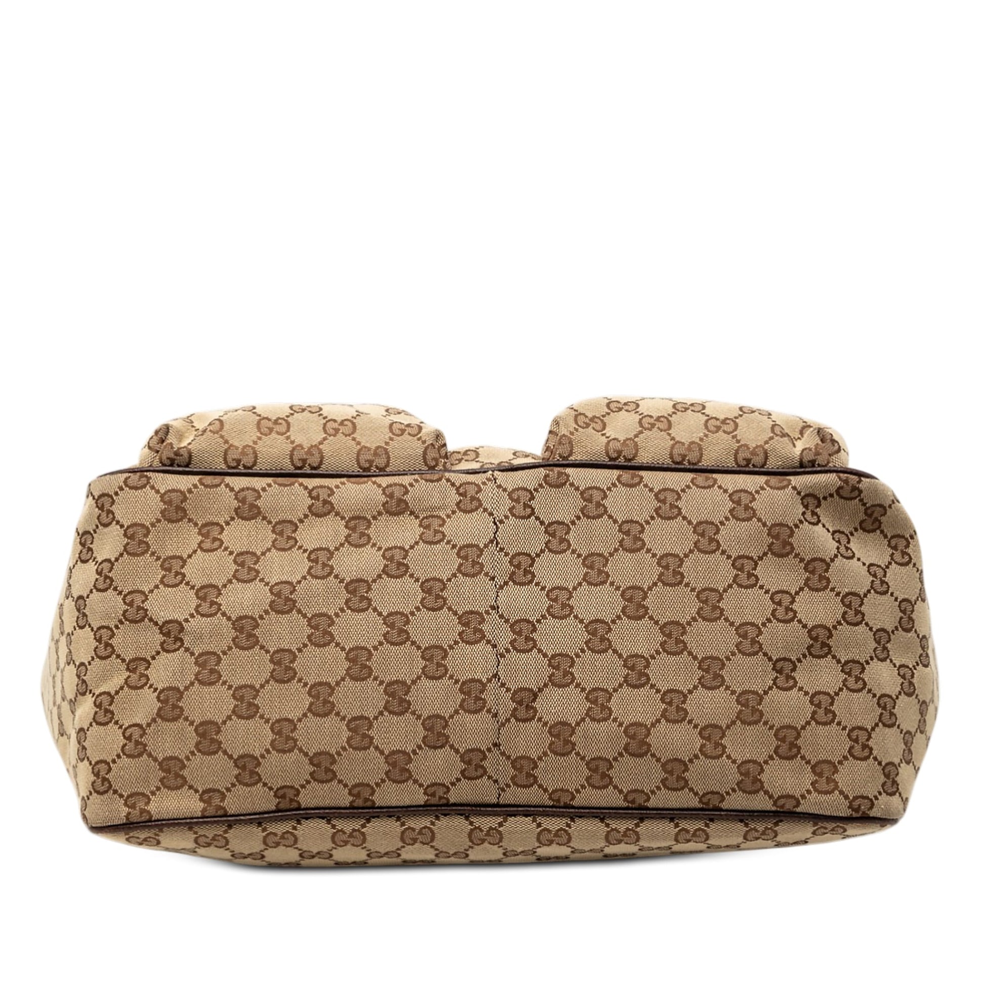 GG Canvas Web Double Pockets Tote