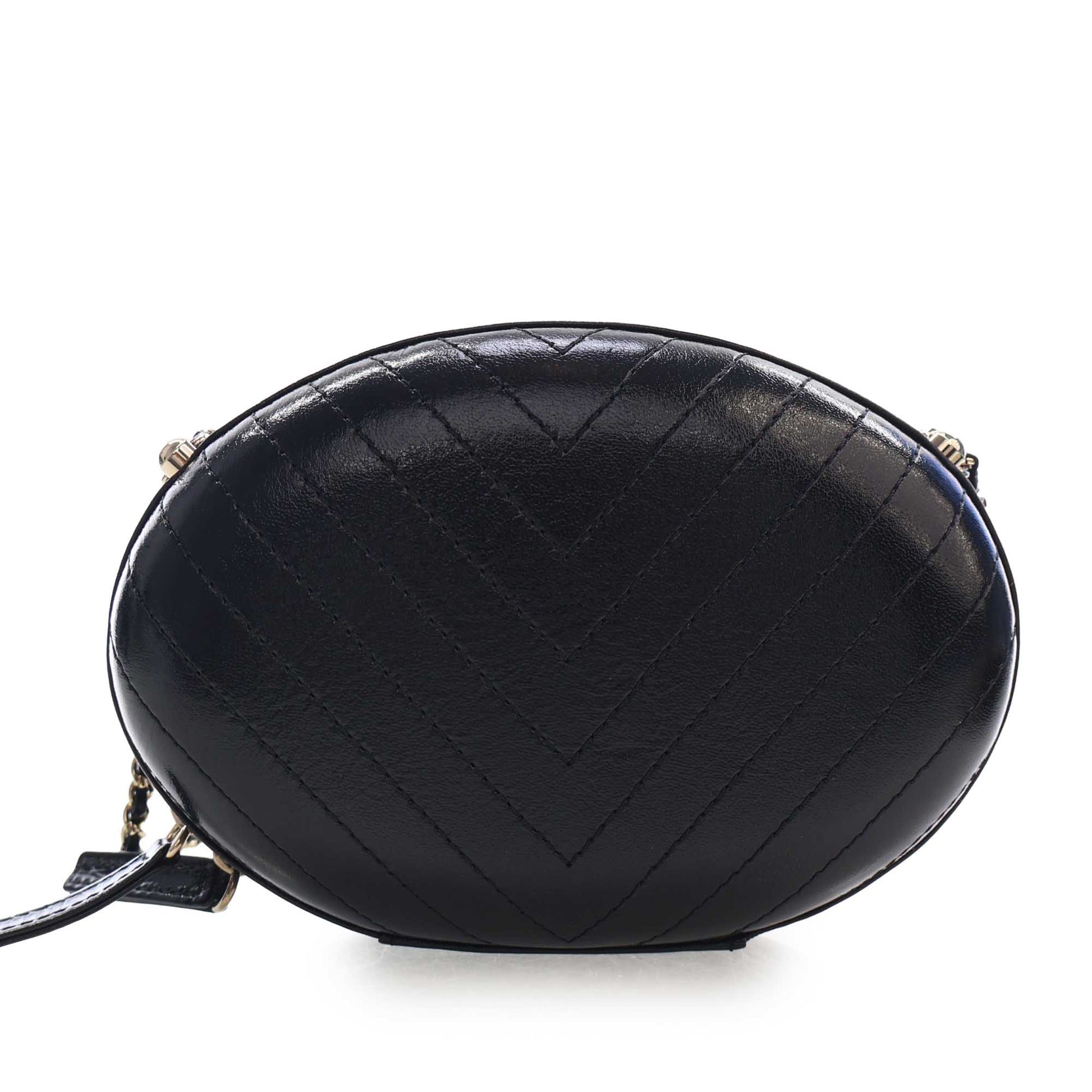 Chanel Chevron Stitched Calfskin La Pausa Evening Bag
