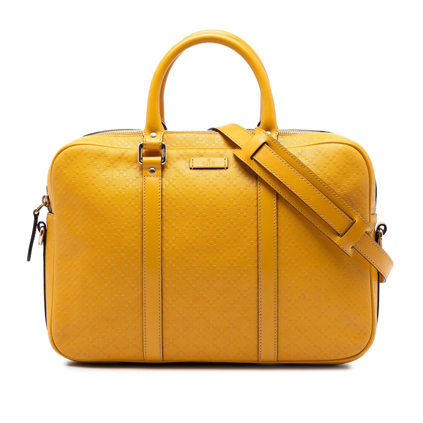 Gucci Medium Diamante Bright Leather Business Bag