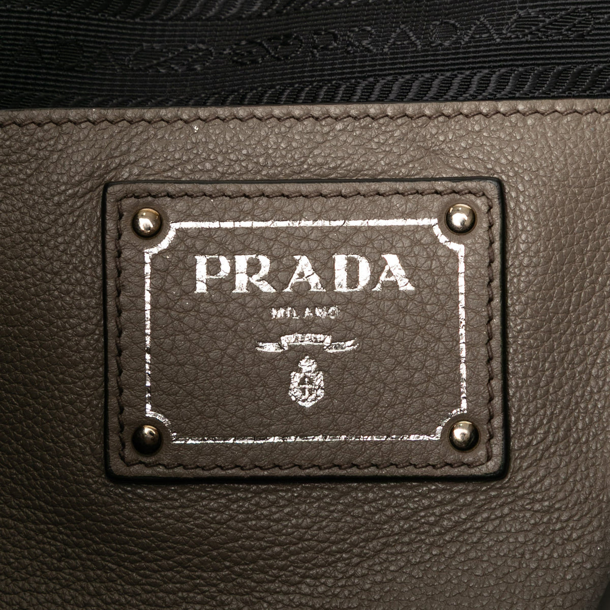 Prada Vitello Daino Side Zip Convertible Tote