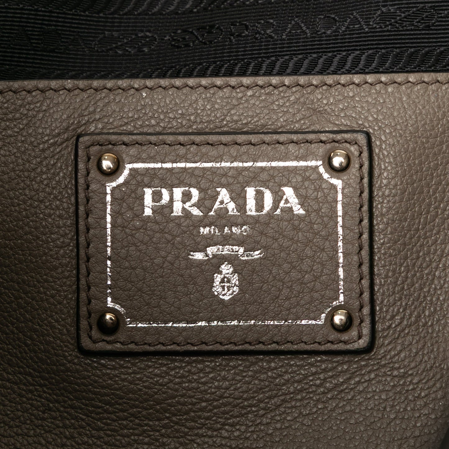 Prada Vitello Daino Side Zip Convertible Tote