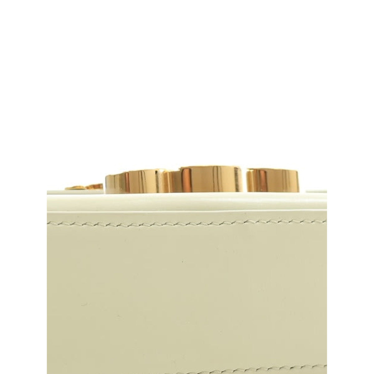 Celine Shiny Calfskin Triomphe Claude Chain Shoulder Bag — Green
