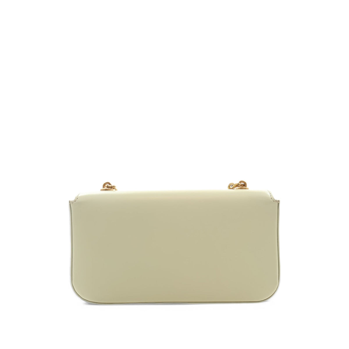 Celine Shiny Calfskin Triomphe Claude Chain Shoulder Bag — Green