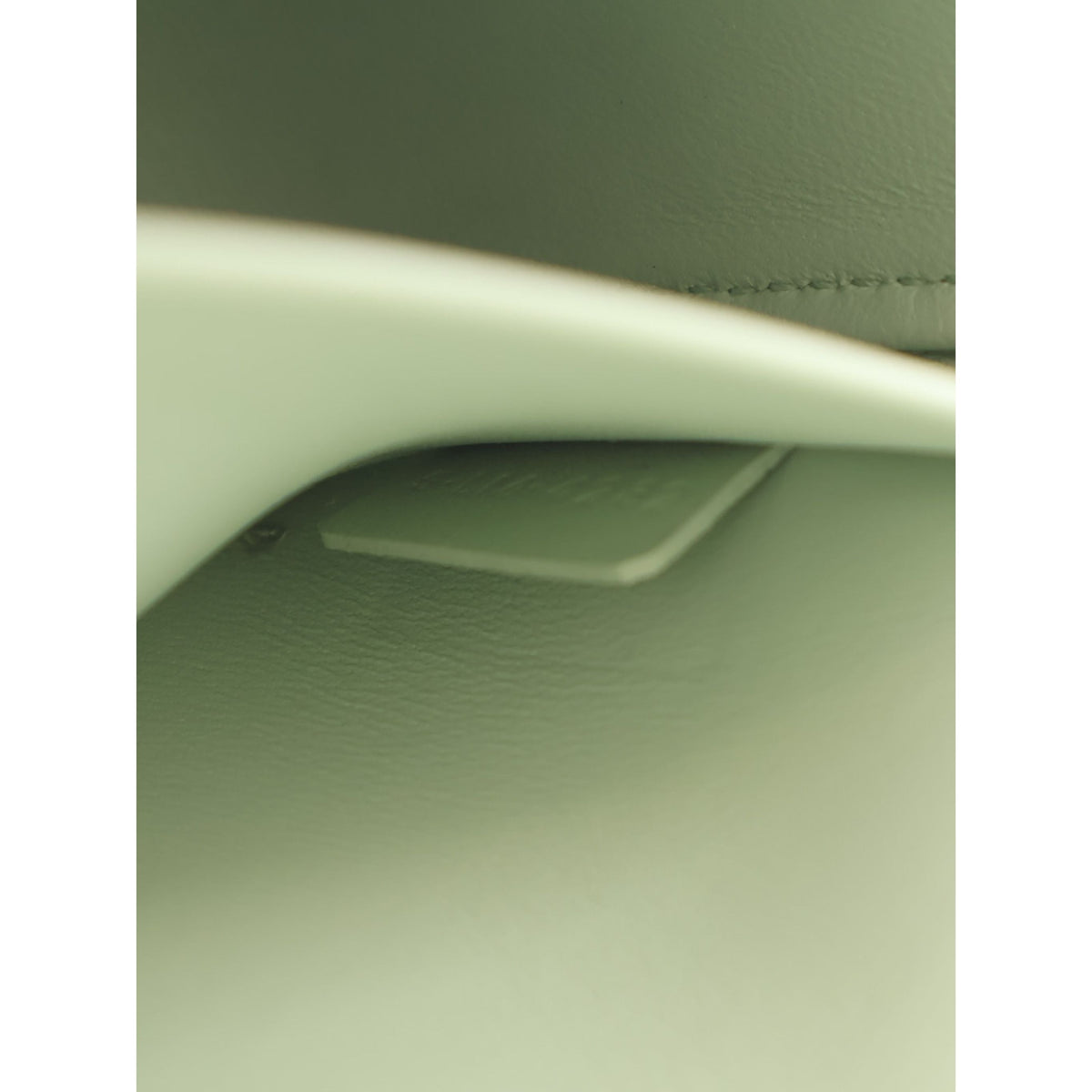 Celine Shiny Calfskin Triomphe Claude Chain Shoulder Bag — Green