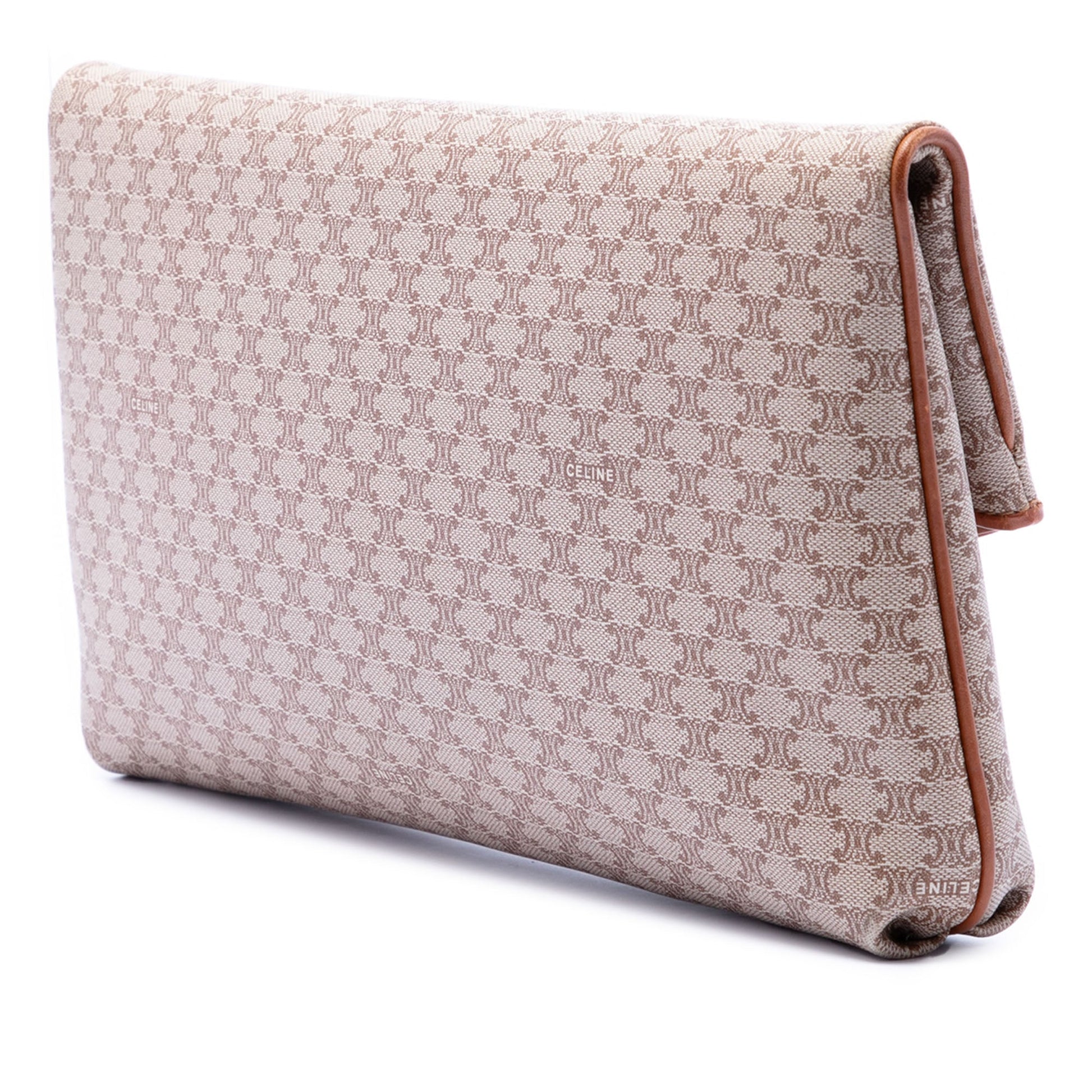 Celine Macadam Coated Canvas Clutch