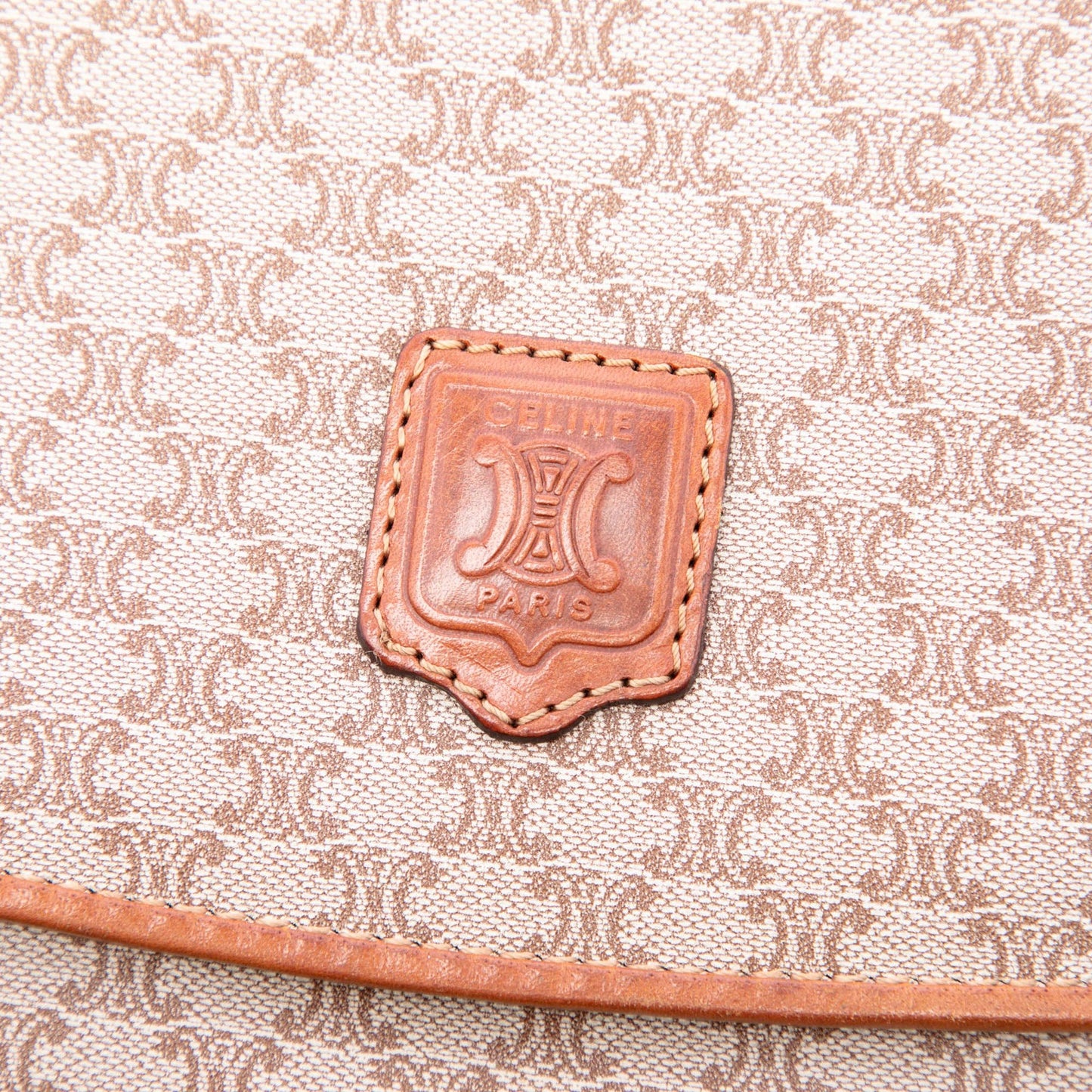 Celine Macadam Coated Canvas Clutch