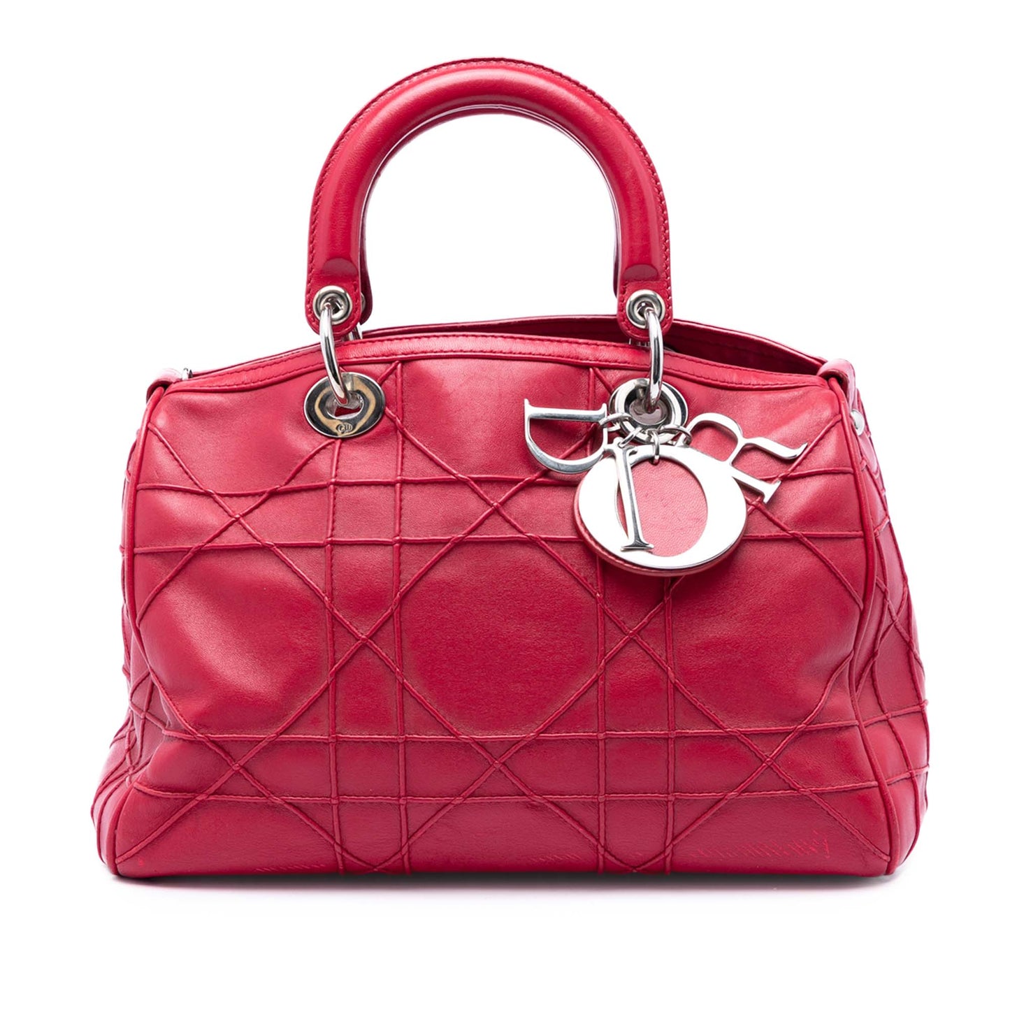 Dior Lambskin Cannage Polochon Granville Satchel