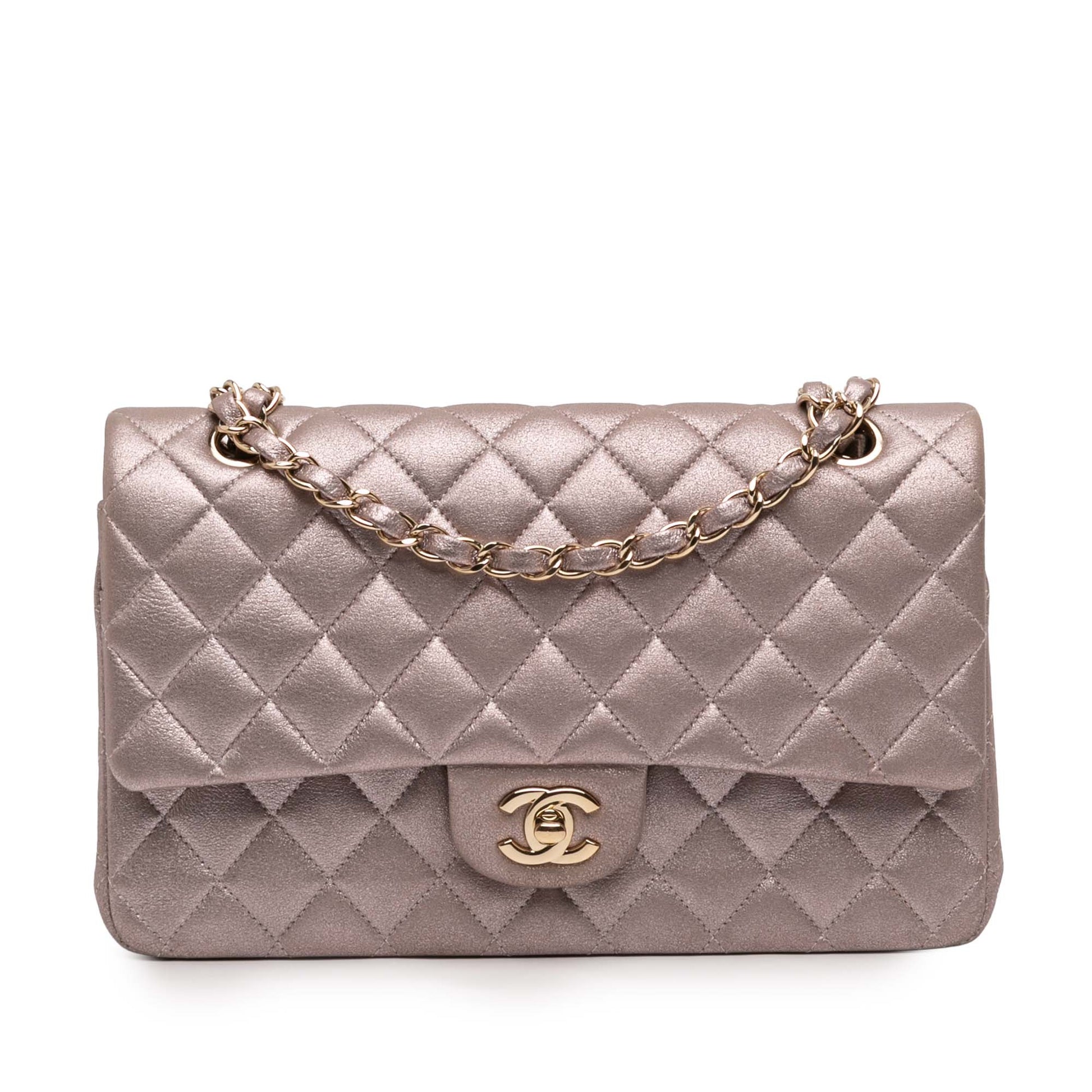 Chanel Medium Classic Iridescent Lambskin Double Flap