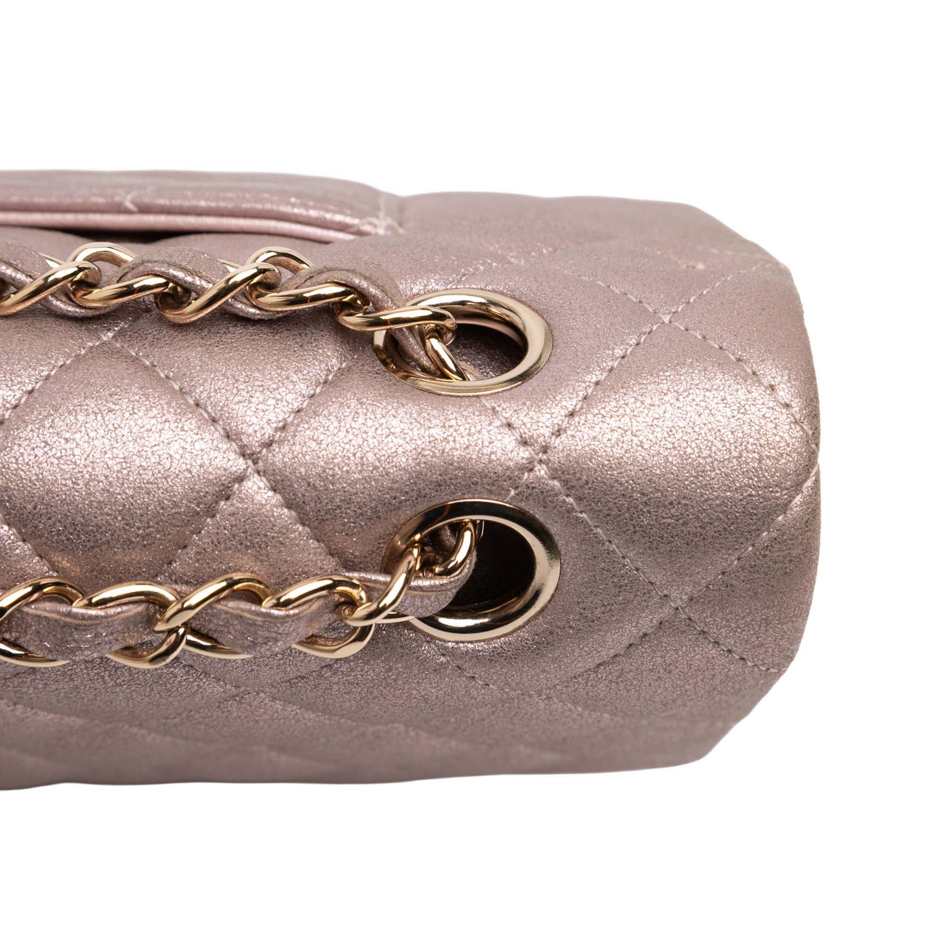 Chanel Medium Classic Iridescent Lambskin Double Flap