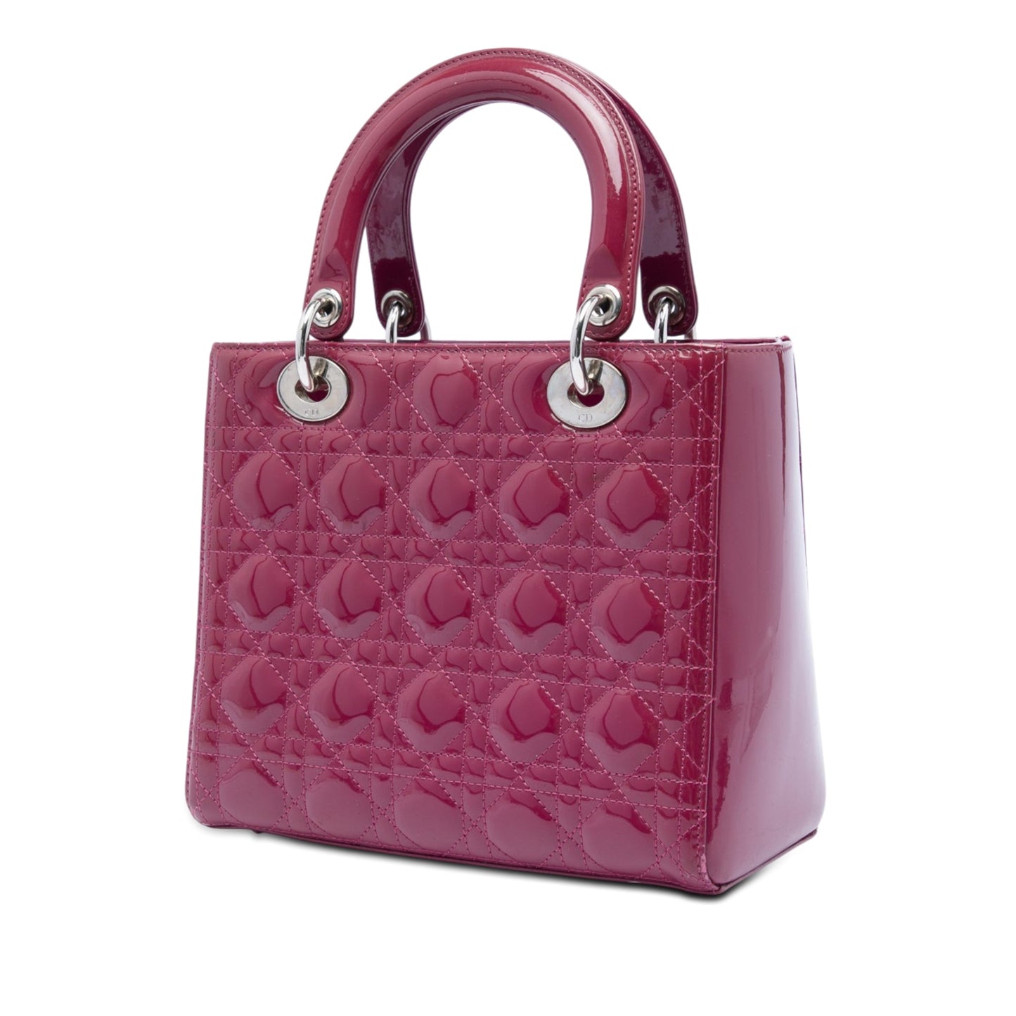 Dior Medium Patent Cannage Lady Dior