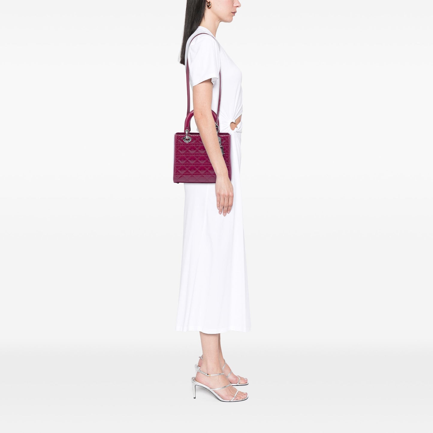 Dior Medium Patent Cannage Lady Dior