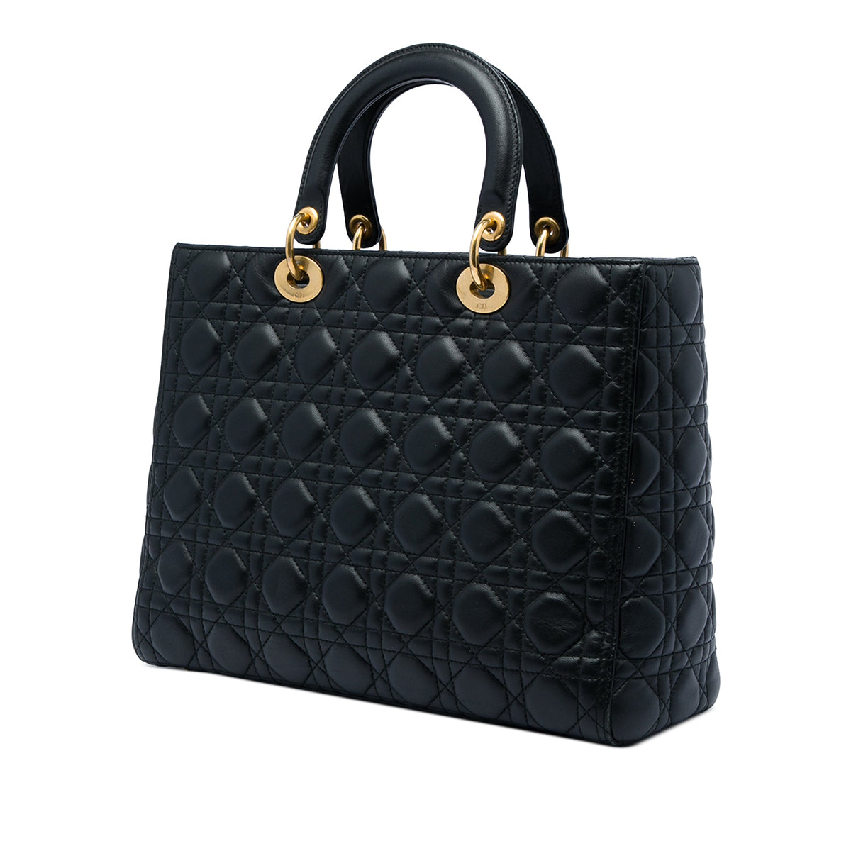 Dior Large Lambskin Cannage Lady Dior