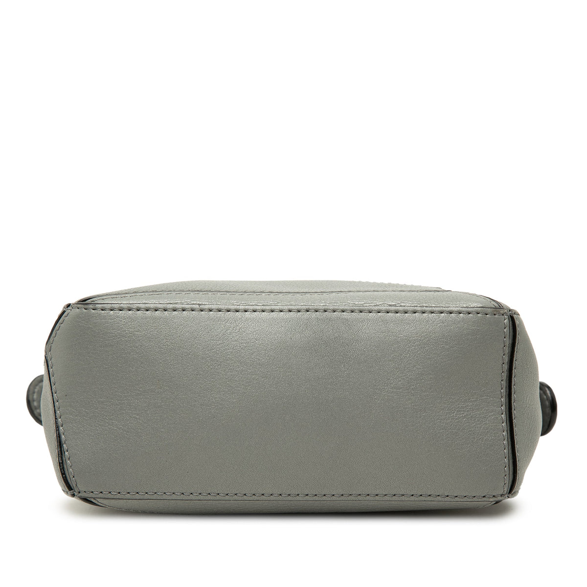 LOEWE Mini Calfskin Puzzle Satchel — Gray