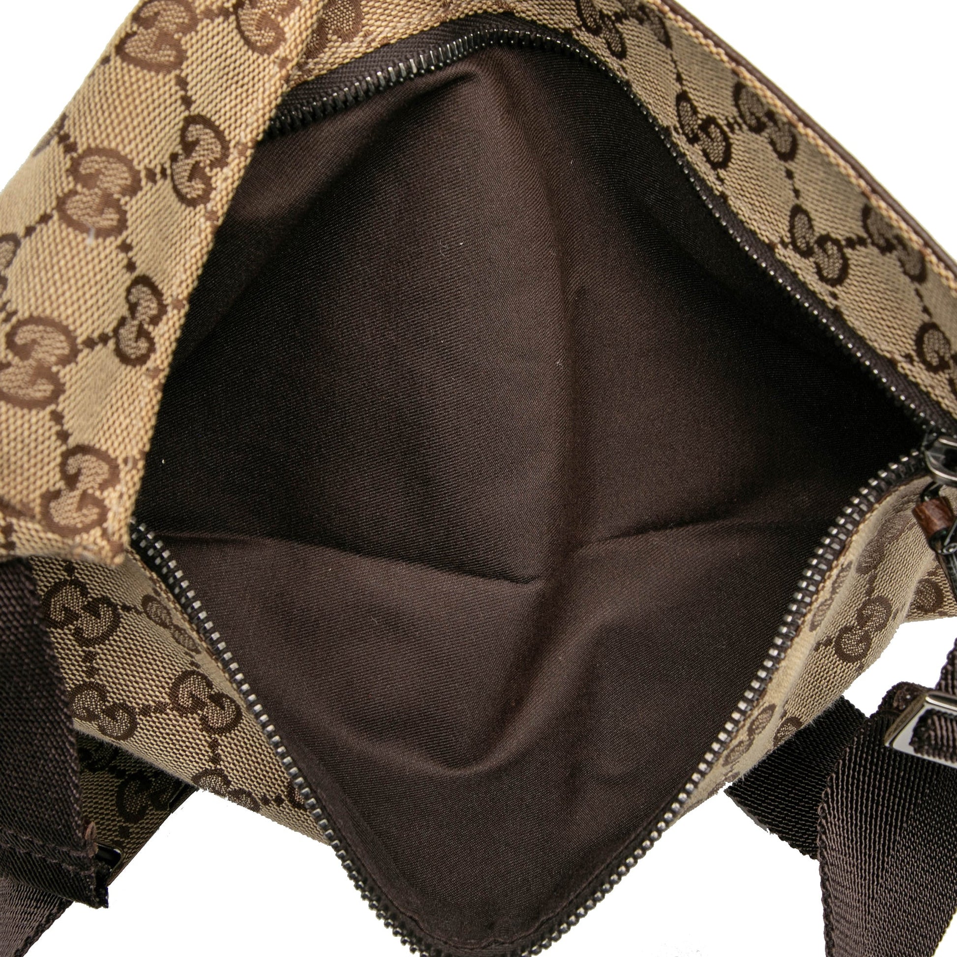 Gucci GG Canvas Double Pocket Belt Bag
