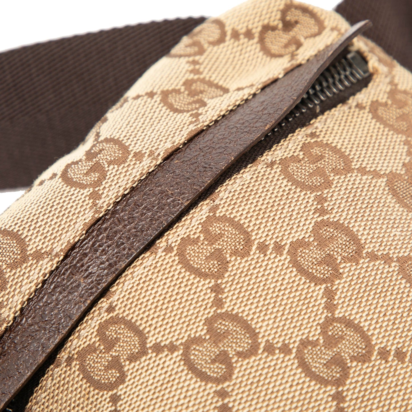 Gucci GG Canvas Double Pocket Belt Bag