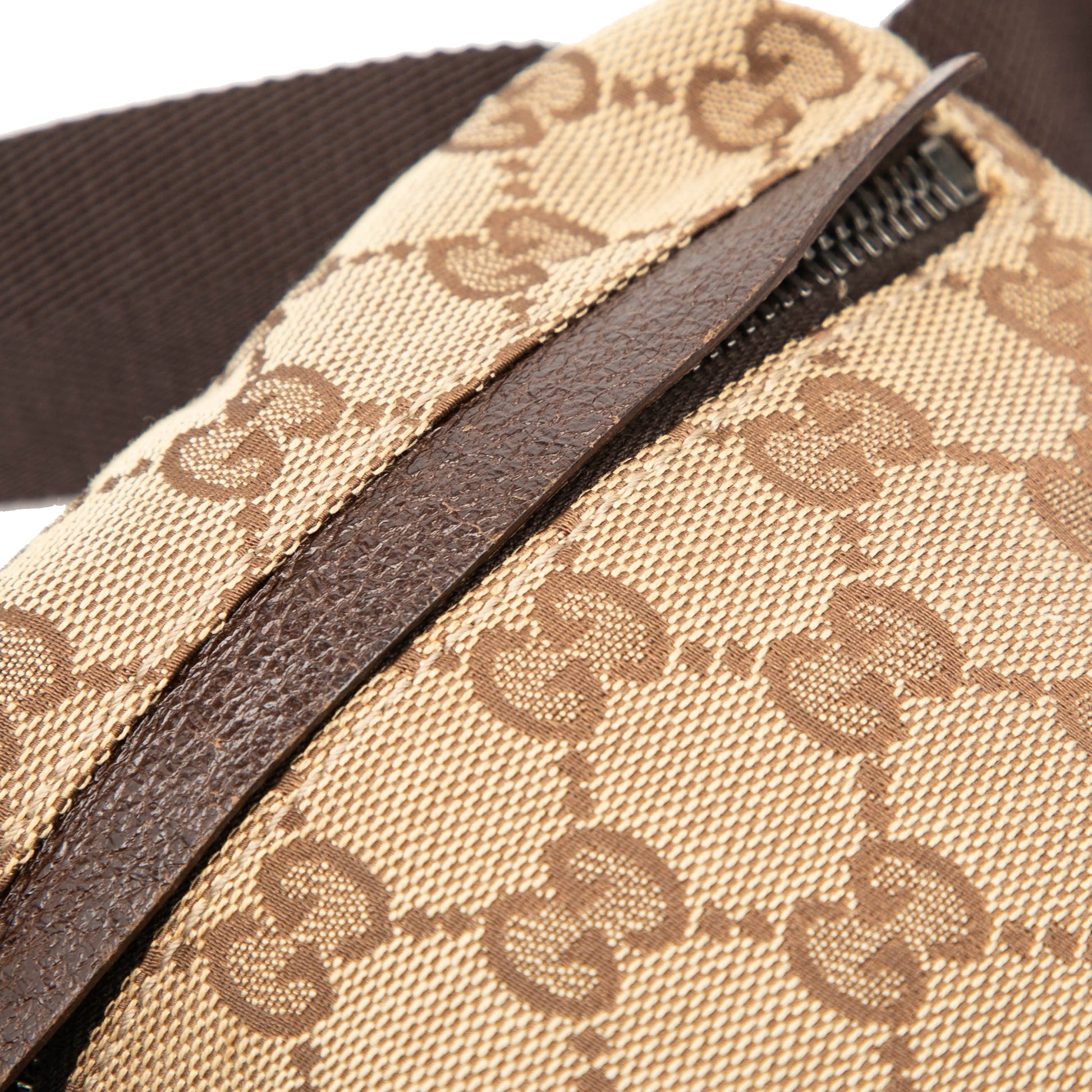 Gucci GG Canvas Double Pocket Belt Bag