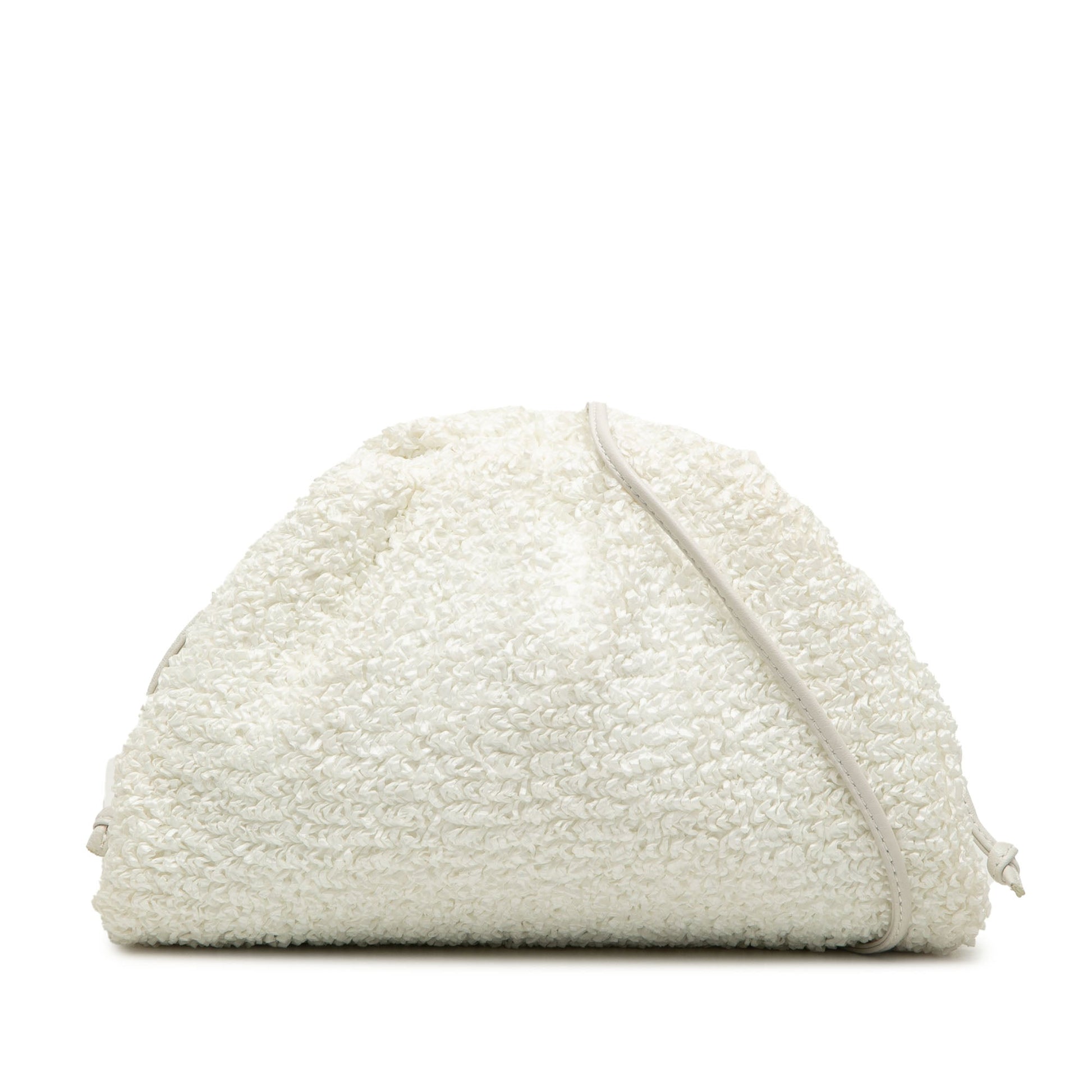 Bottega Veneta Boucle Raffia The Mini Pouch Crossbody