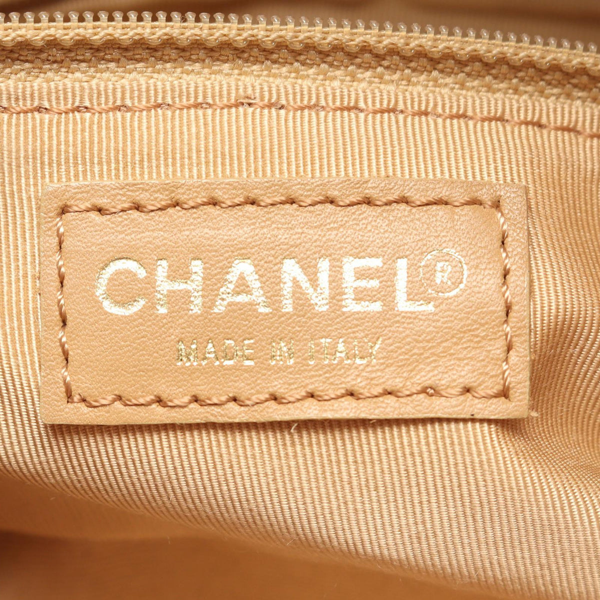 Chanel CC Chocolate Bar Metallic Lambskin Shoulder Bag