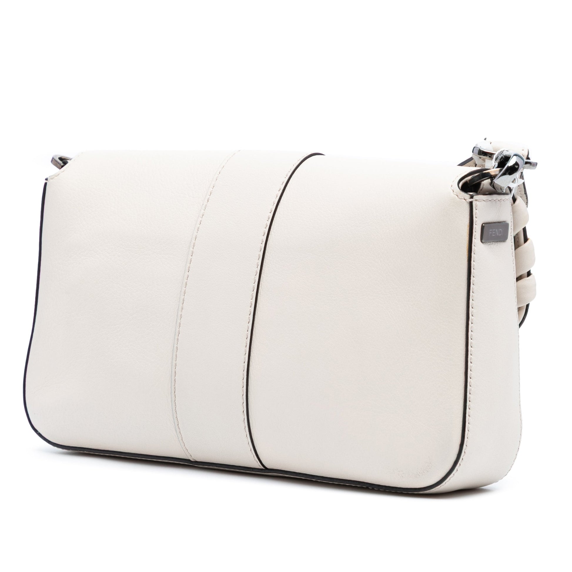 Fendi Whipstitch Leather Baguette Crossbody