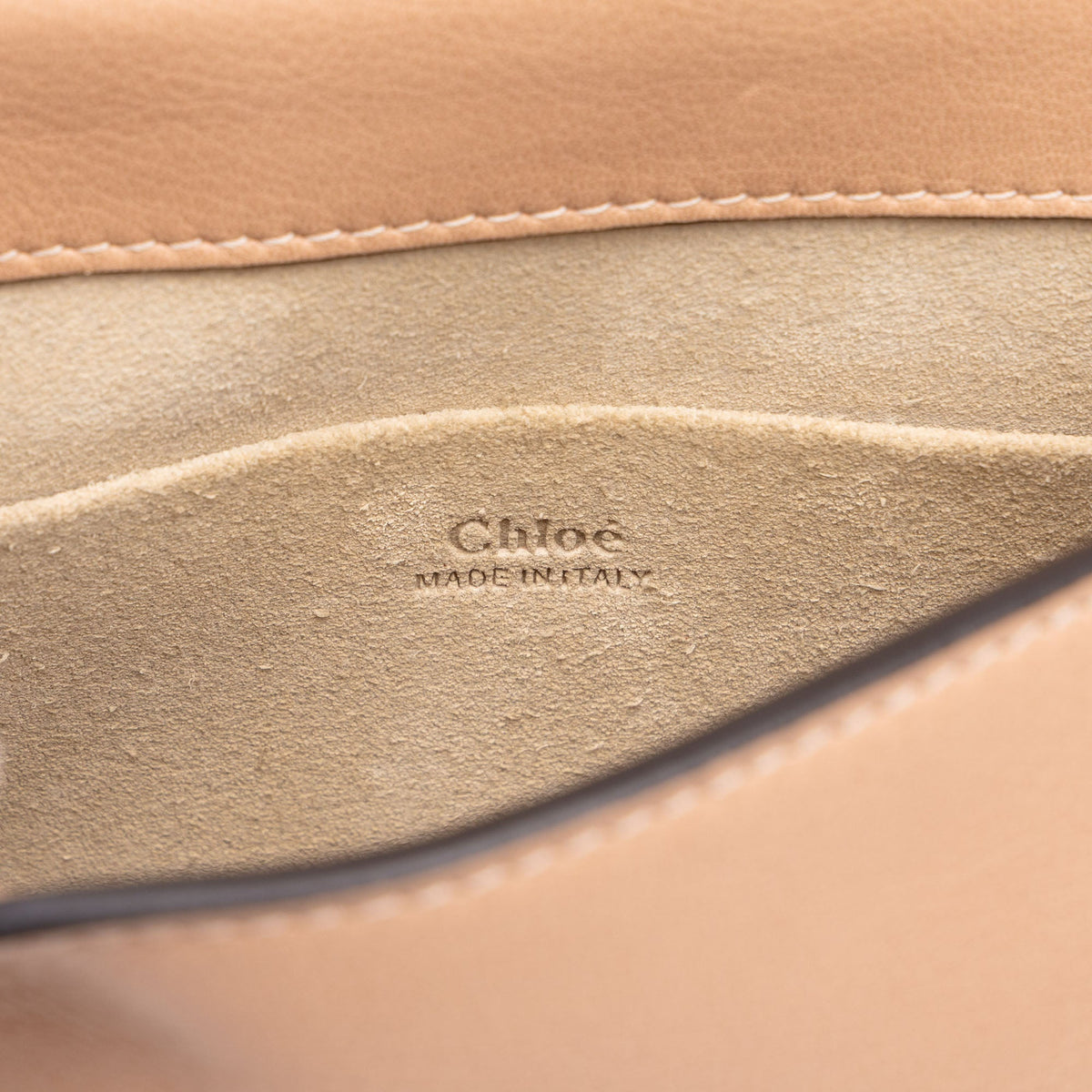 Chloé Small Leather Nile Bracelet Satchel — Beige