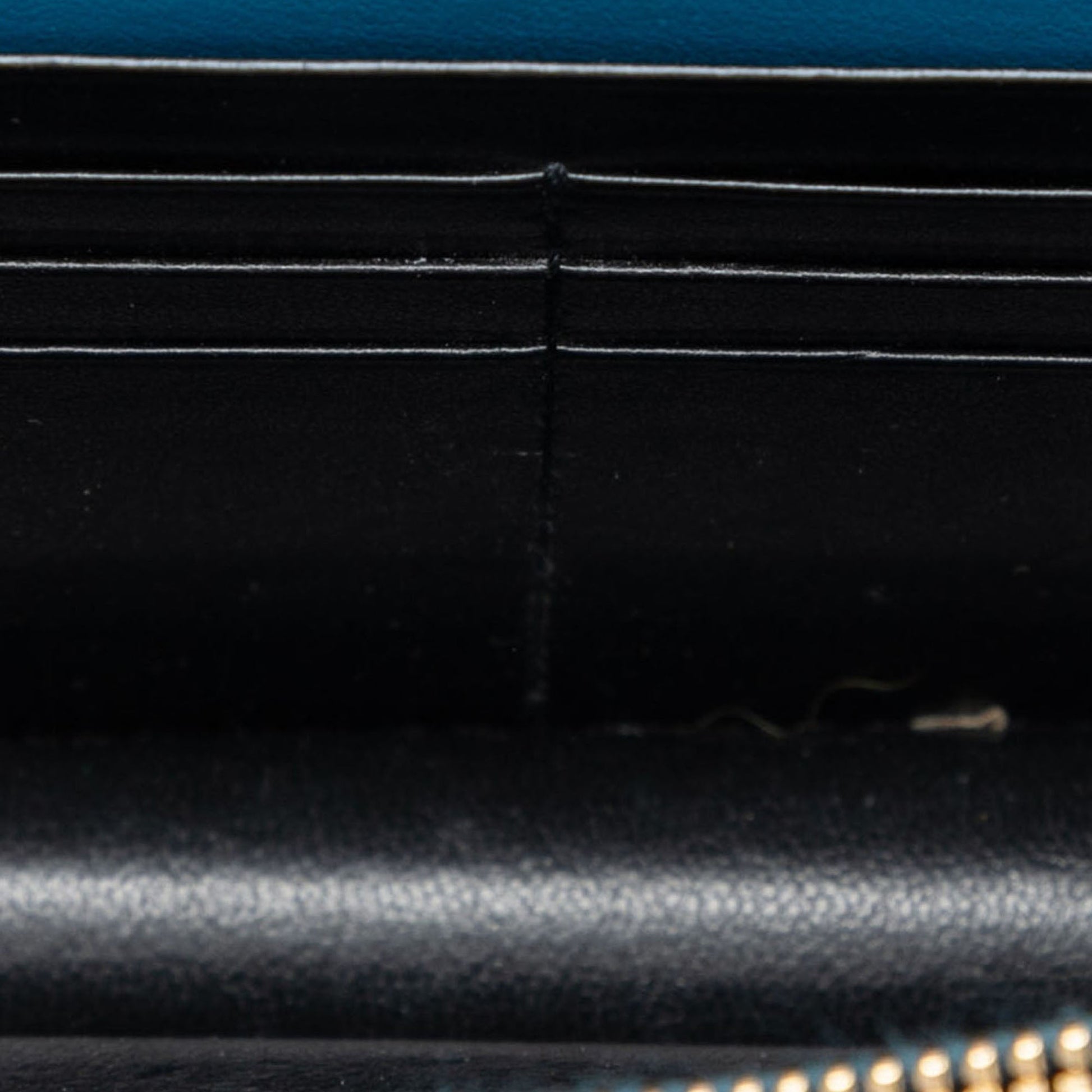 Saint Laurent Calfskin Star Print Classic Monogram Kate Tassel Wallet on Chain