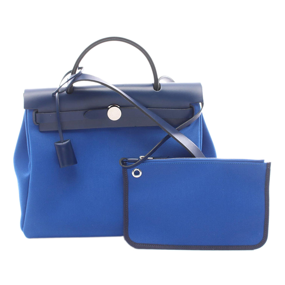 Hermès Toile Herbag Zip 31 — Blue
