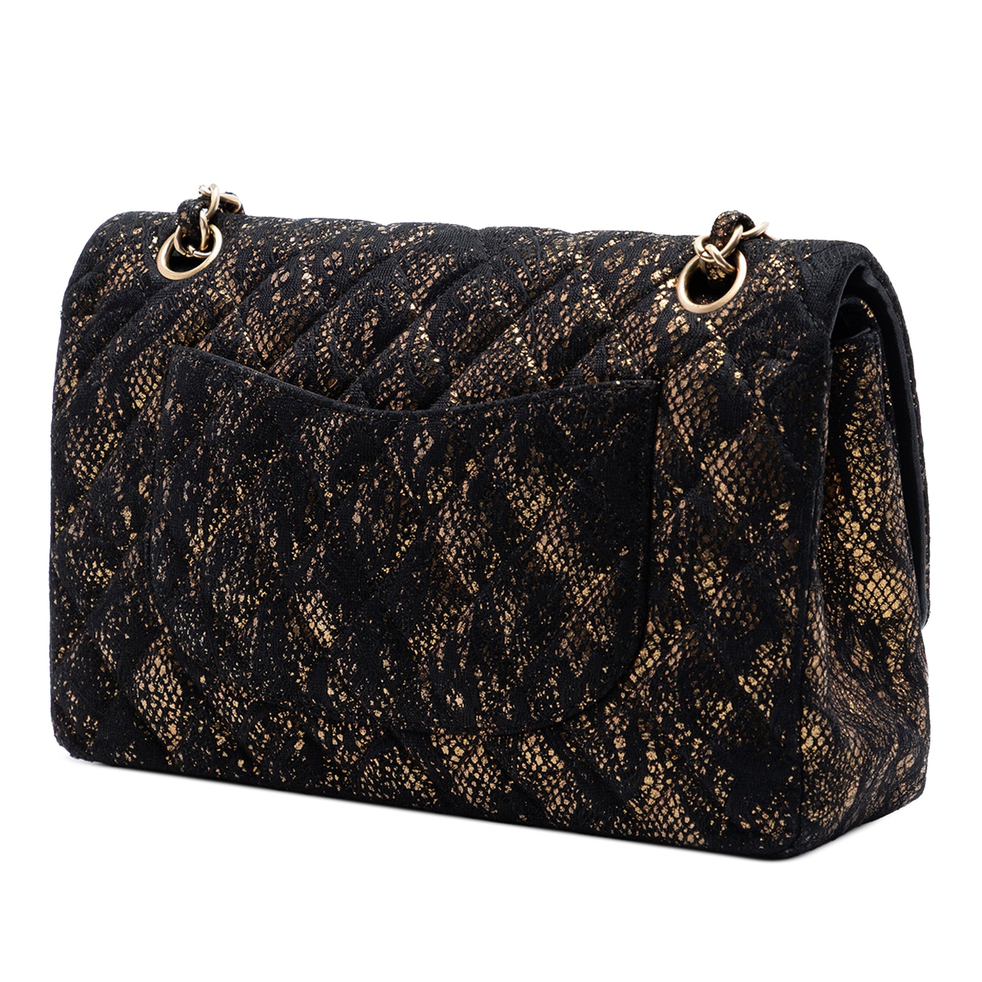 Chanel Medium Quilted Chevre and Lace Classic Double Flap