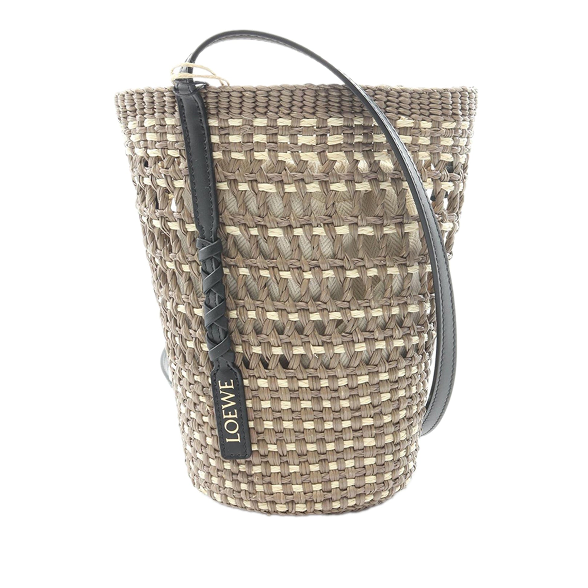 LOEWE Raffia Blade Pocket Shoulder Bag