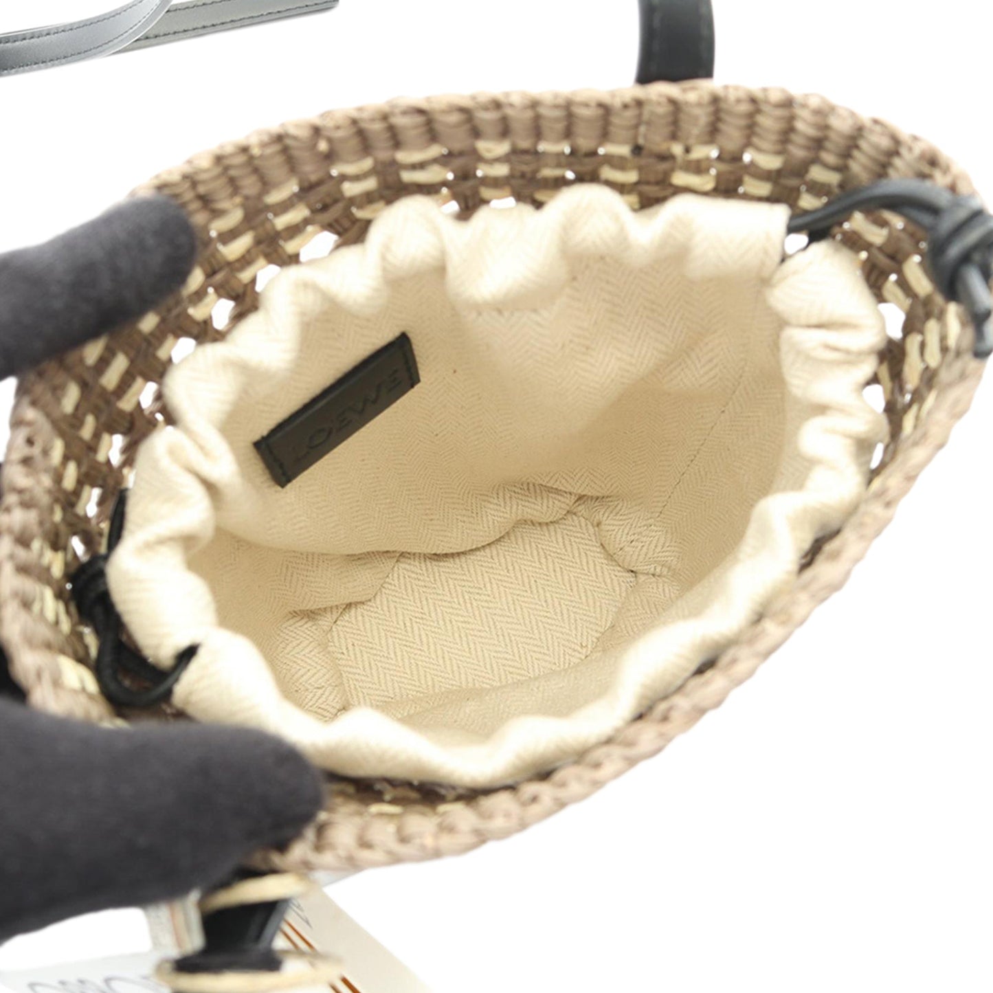 LOEWE Raffia Blade Pocket Shoulder Bag