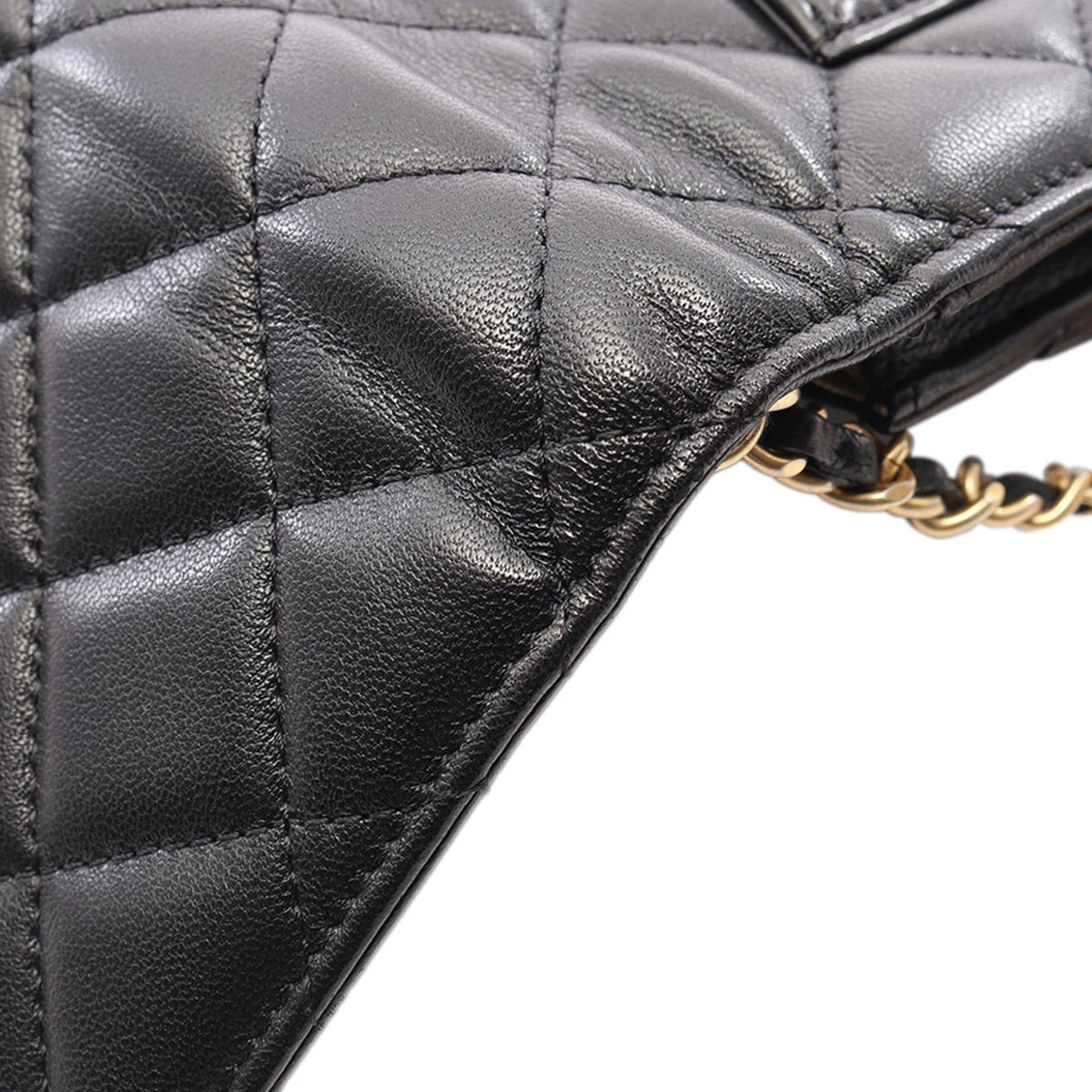 Chanel CC Quilted Lambskin Pearl Crush Wallet On Chain