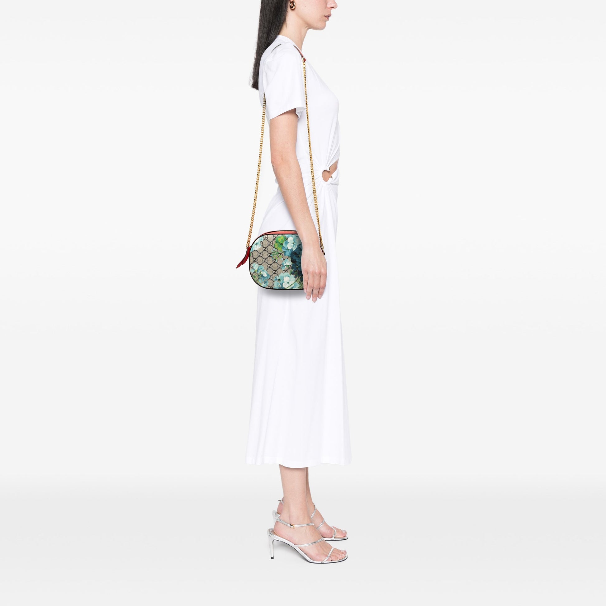 Gucci GG Supreme Blooms Chain Crossbody