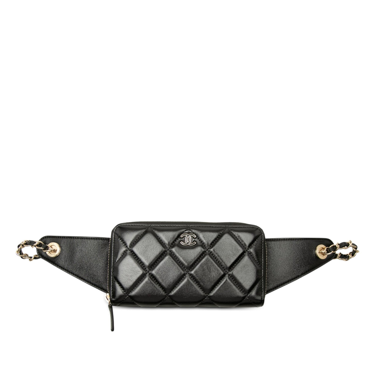 Chanel CC Quilted Lambskin Waist Chain Wallet