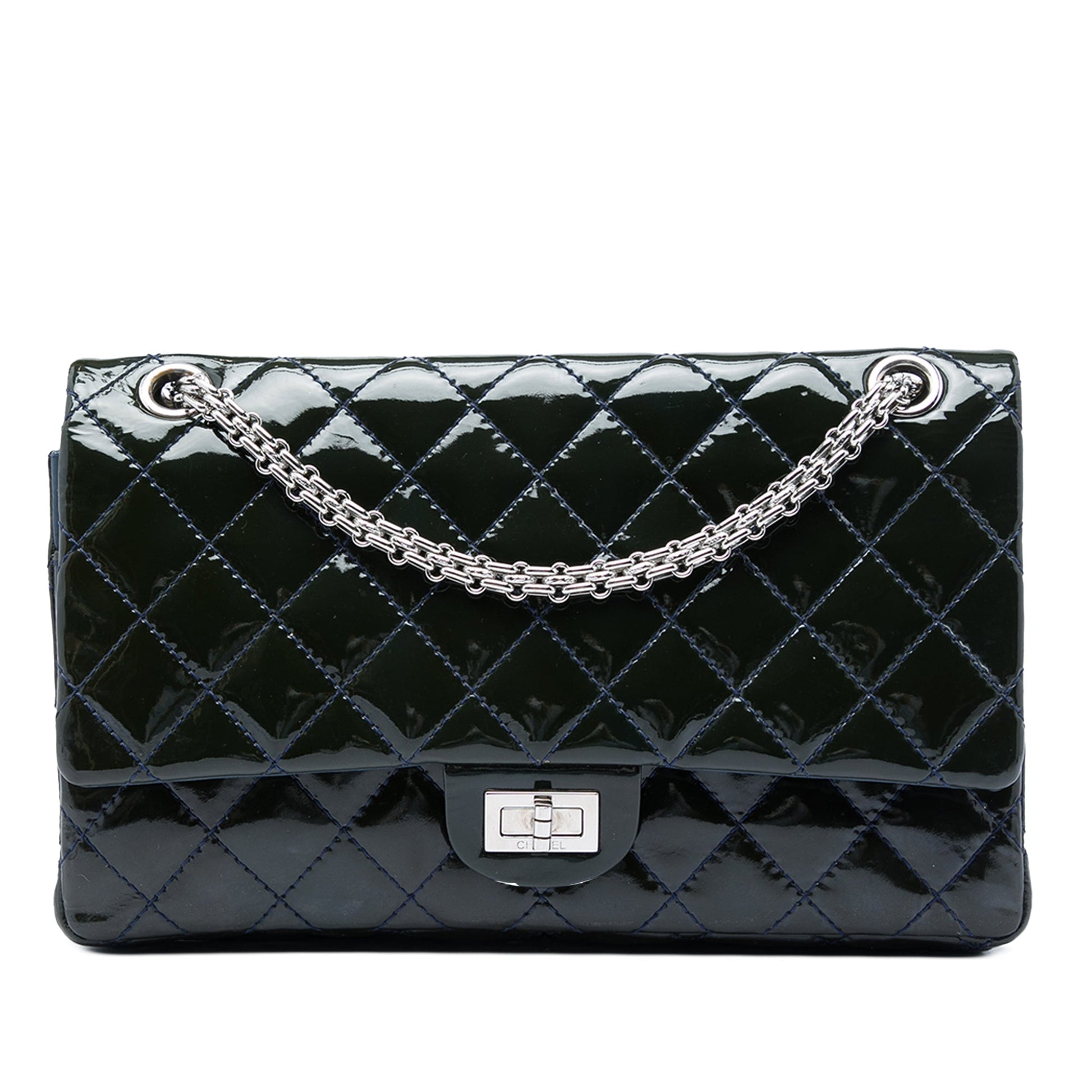 Chanel Quilted Patent Reissue 2.55 Double Flap 226