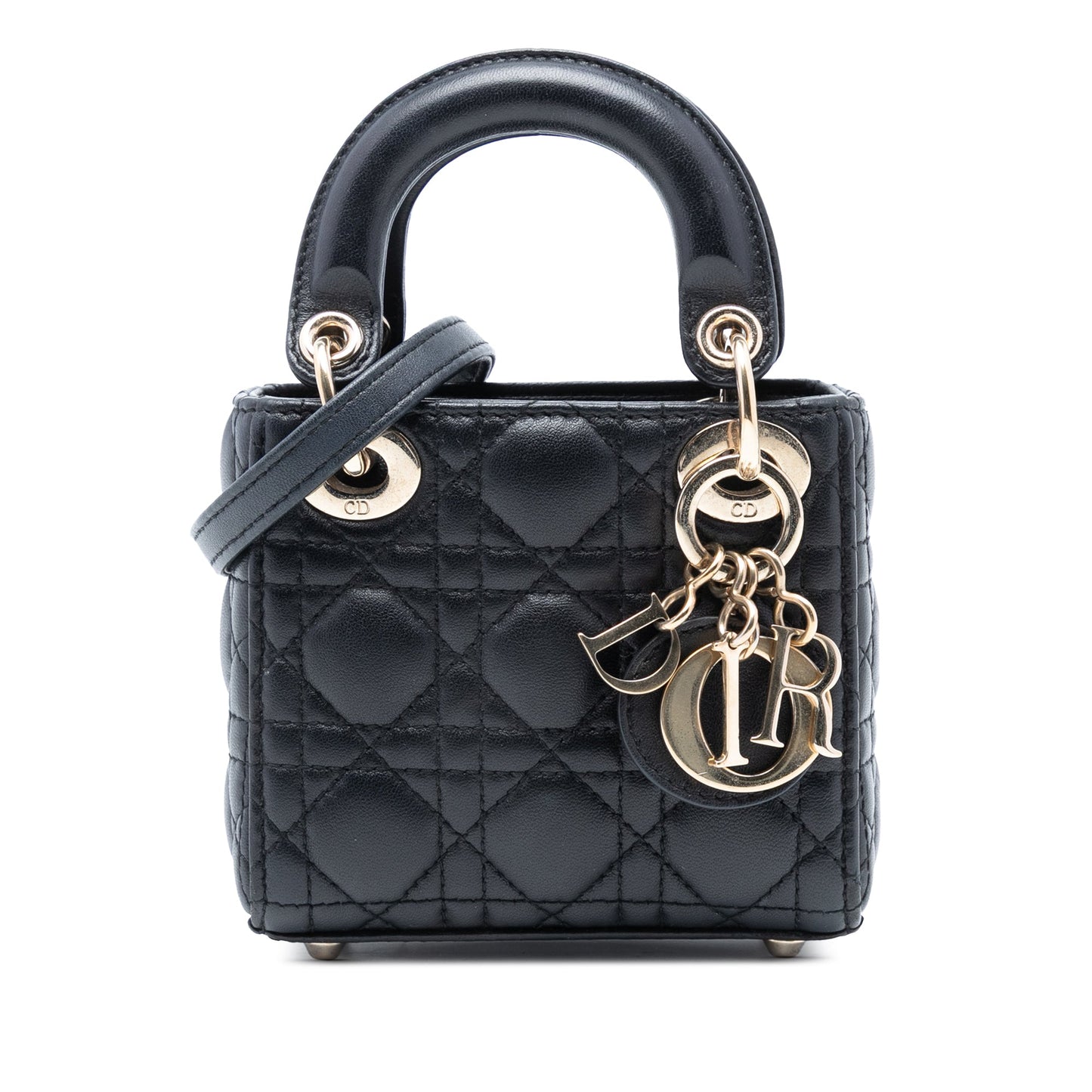 Dior Micro Lambskin Cannage Lady Dior