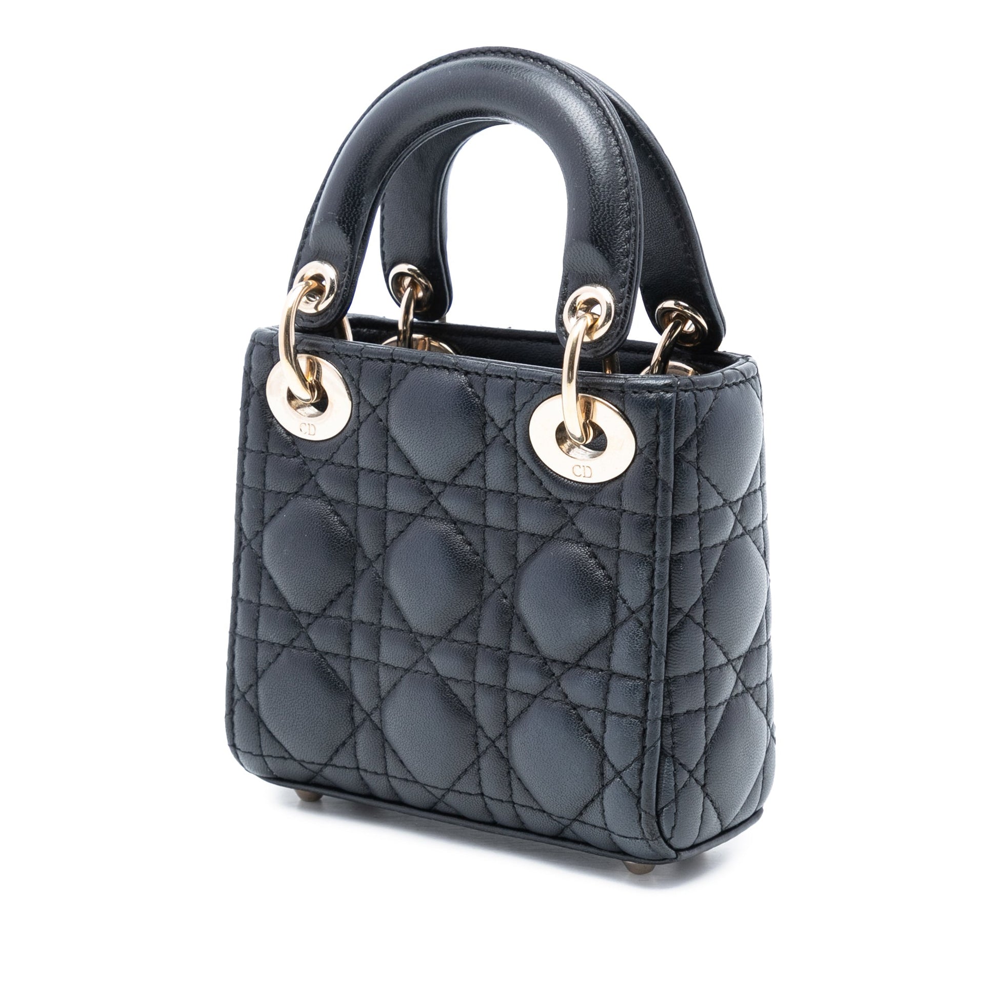 Dior Micro Lambskin Cannage Lady Dior