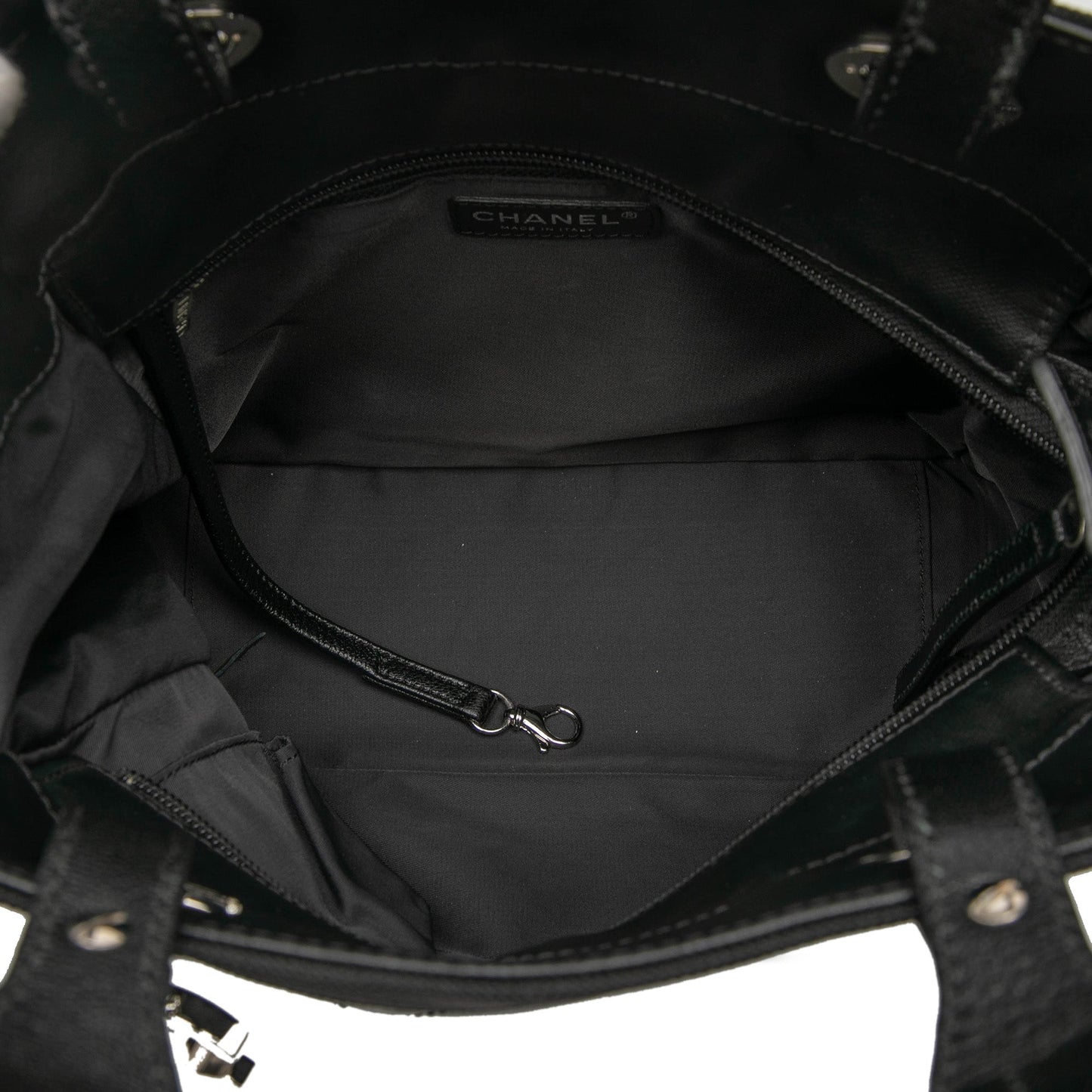 Chanel Small Quilted Coated Canvas Paris Biarritz Tote