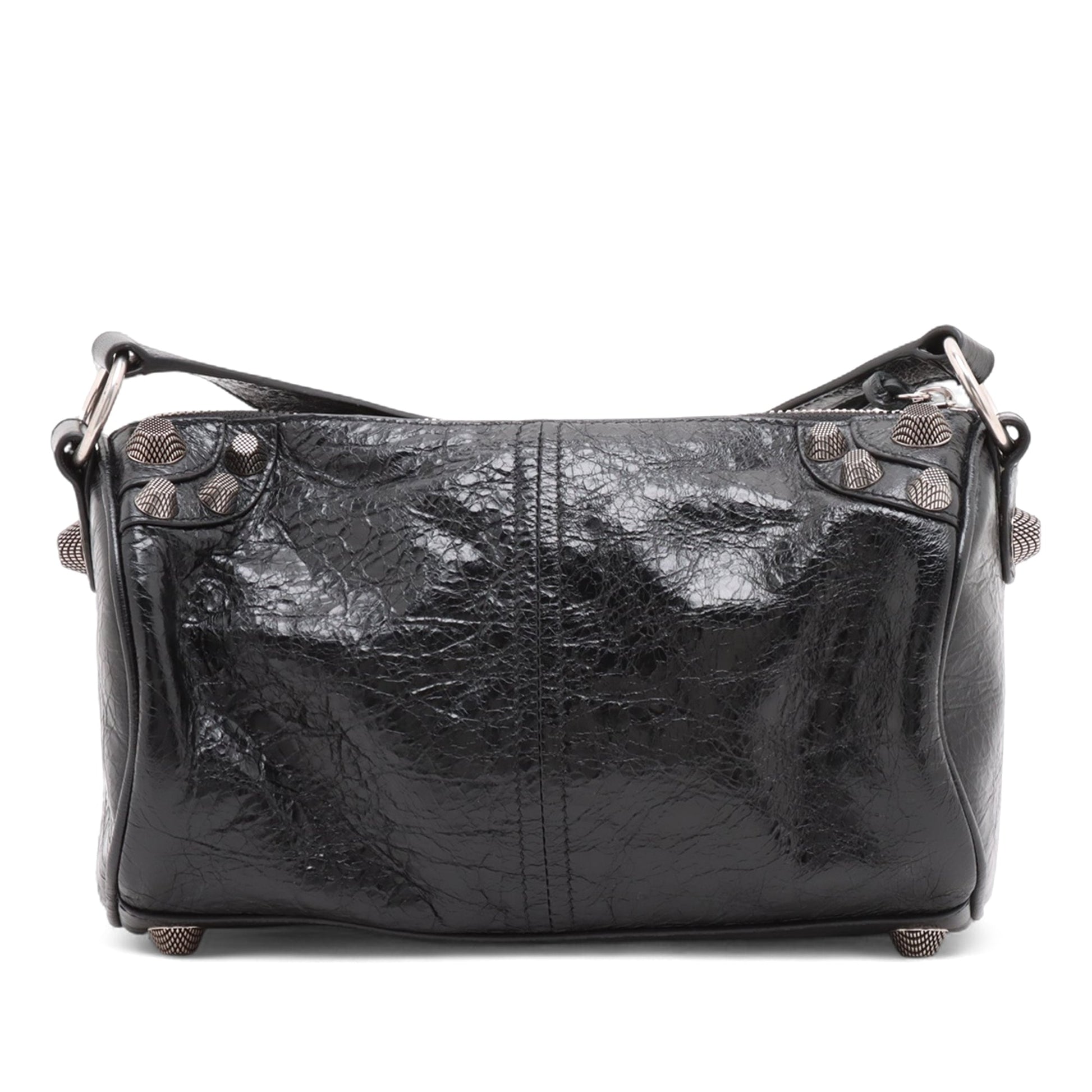 Balenciaga Lambskin Motocross Le Cagole Cylinder Crossbody